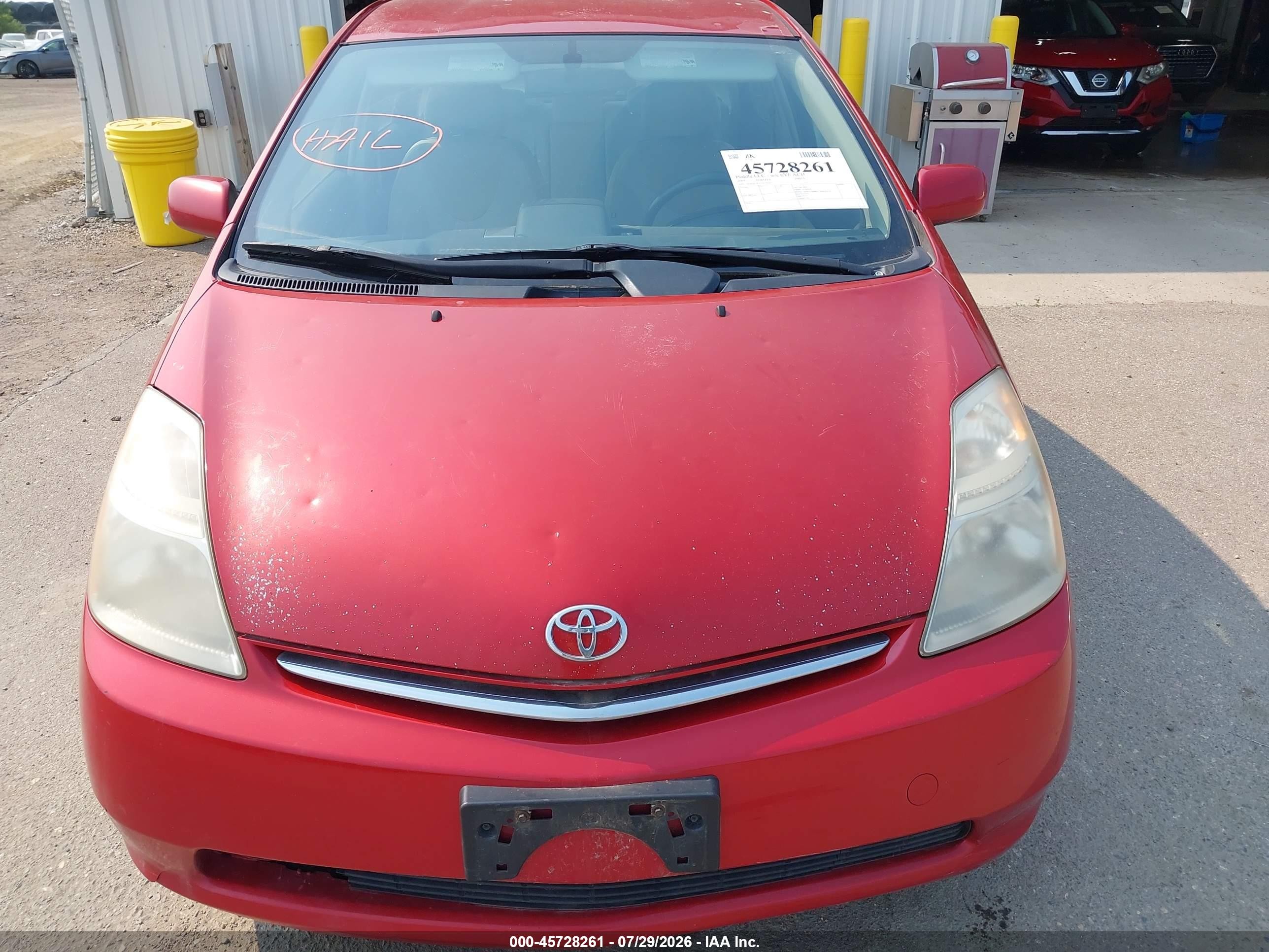 2007 Toyota Prius   Red vin: JTDKB20U073276303