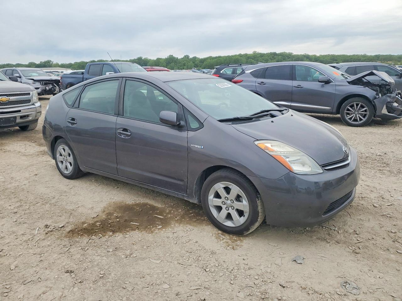 2007 Toyota Prius Base Серый vin: JTDKB20U073278634