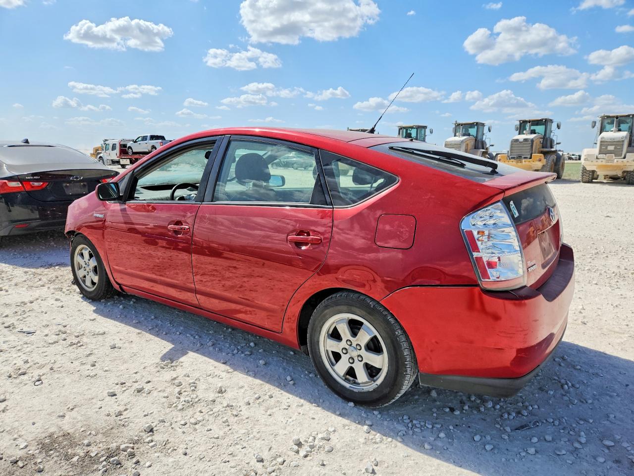 2007 Toyota Prius Base Red vin: JTDKB20U077548065