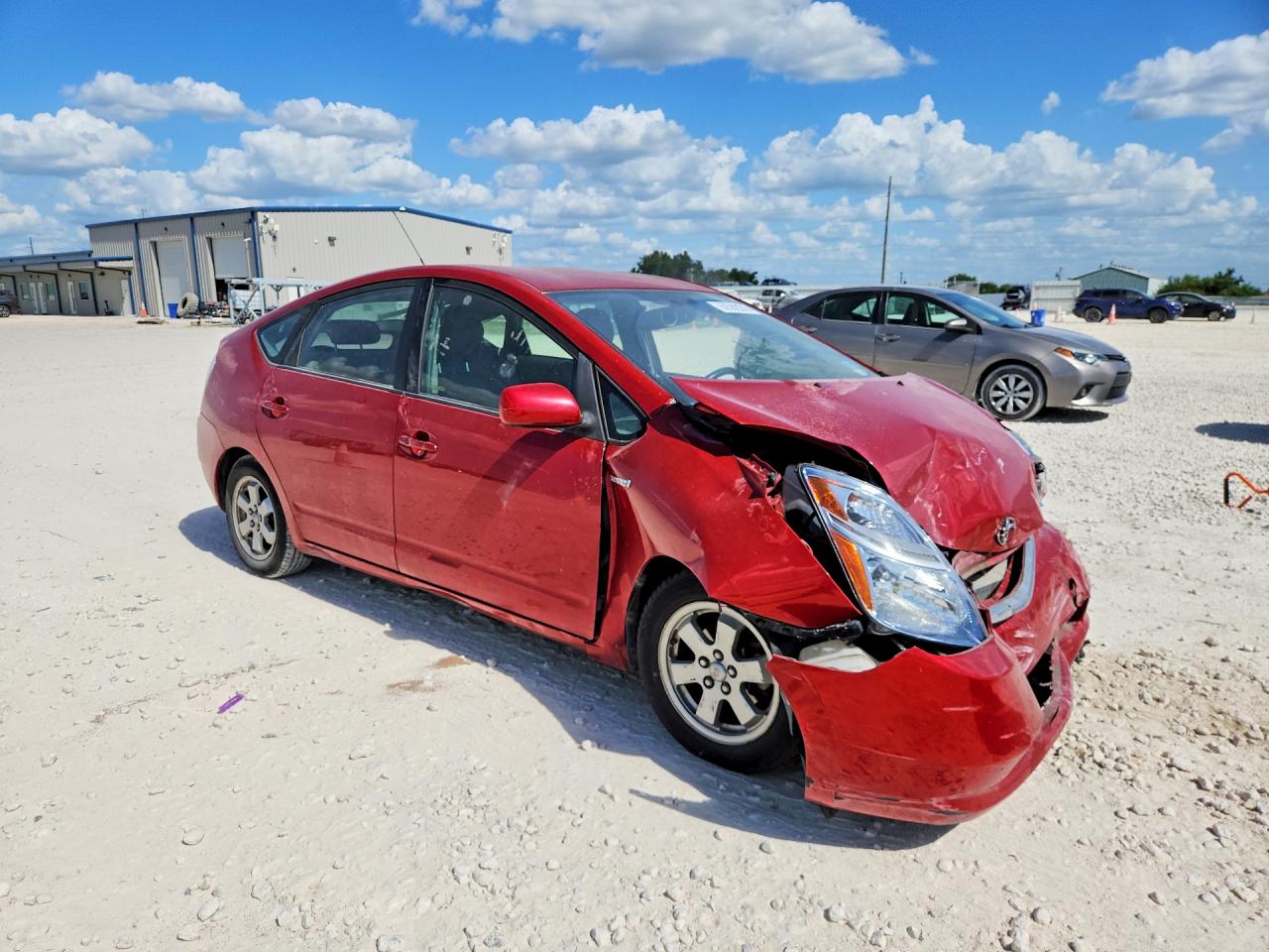 2007 Toyota Prius Base Red vin: JTDKB20U077548065