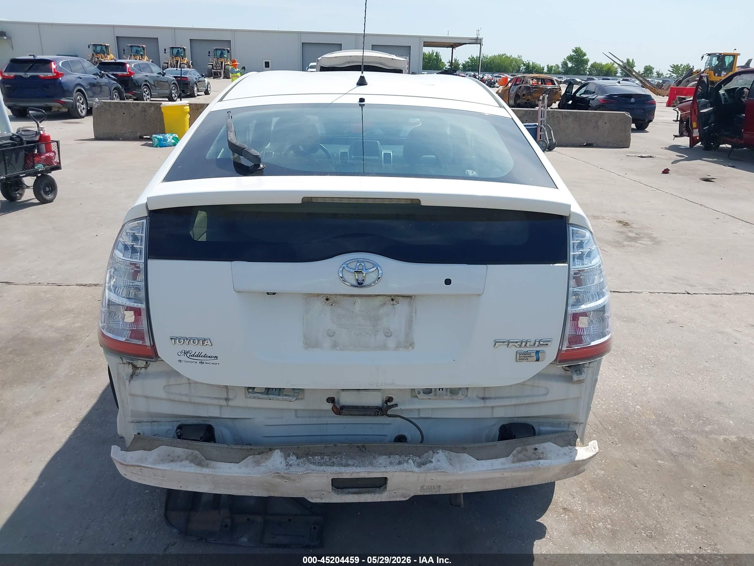 2007 Toyota Prius   White vin: JTDKB20U077552004