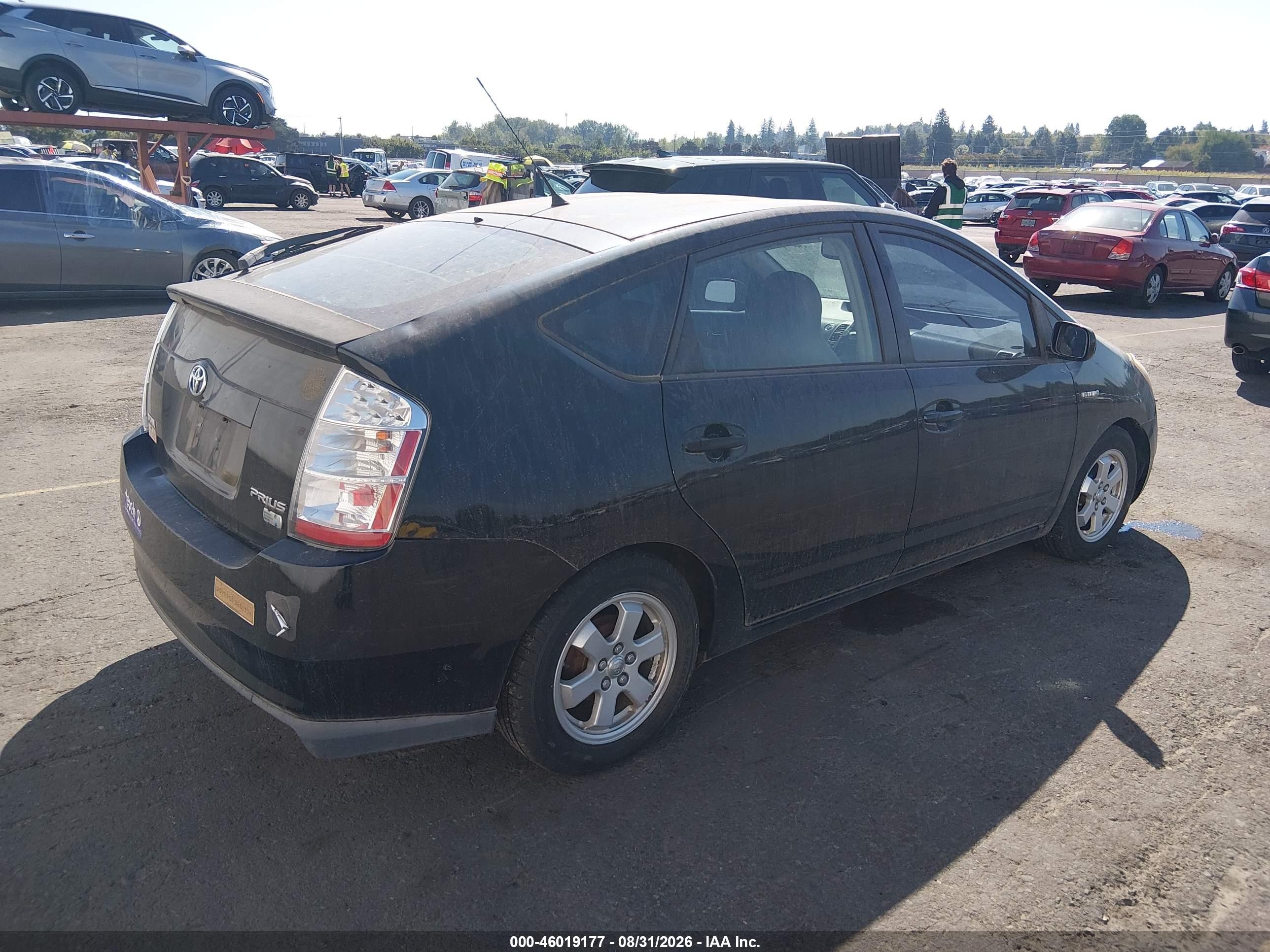 2007 Toyota Prius   Black vin: JTDKB20U077562287