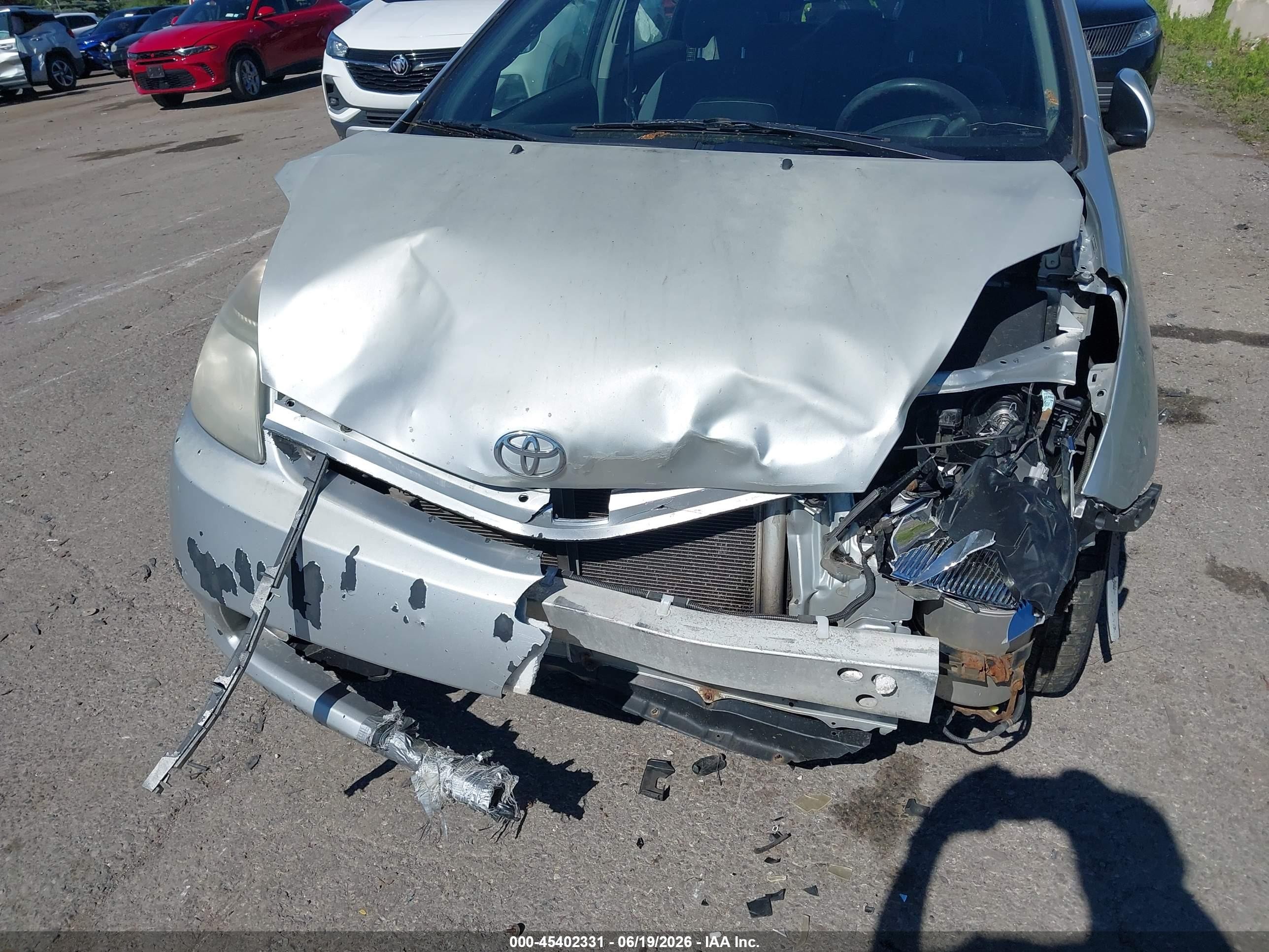 2007 Toyota Prius Серебряный vin: JTDKB20U077563102