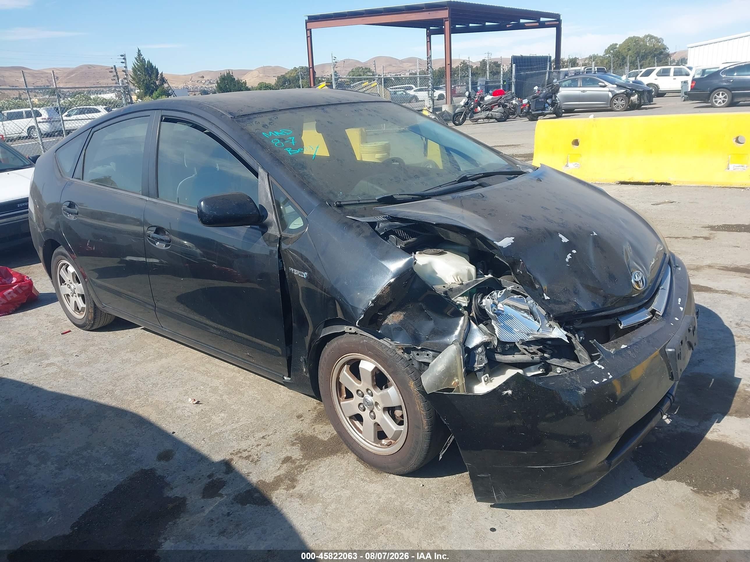 2007 Toyota Prius   Black vin: JTDKB20U077563729