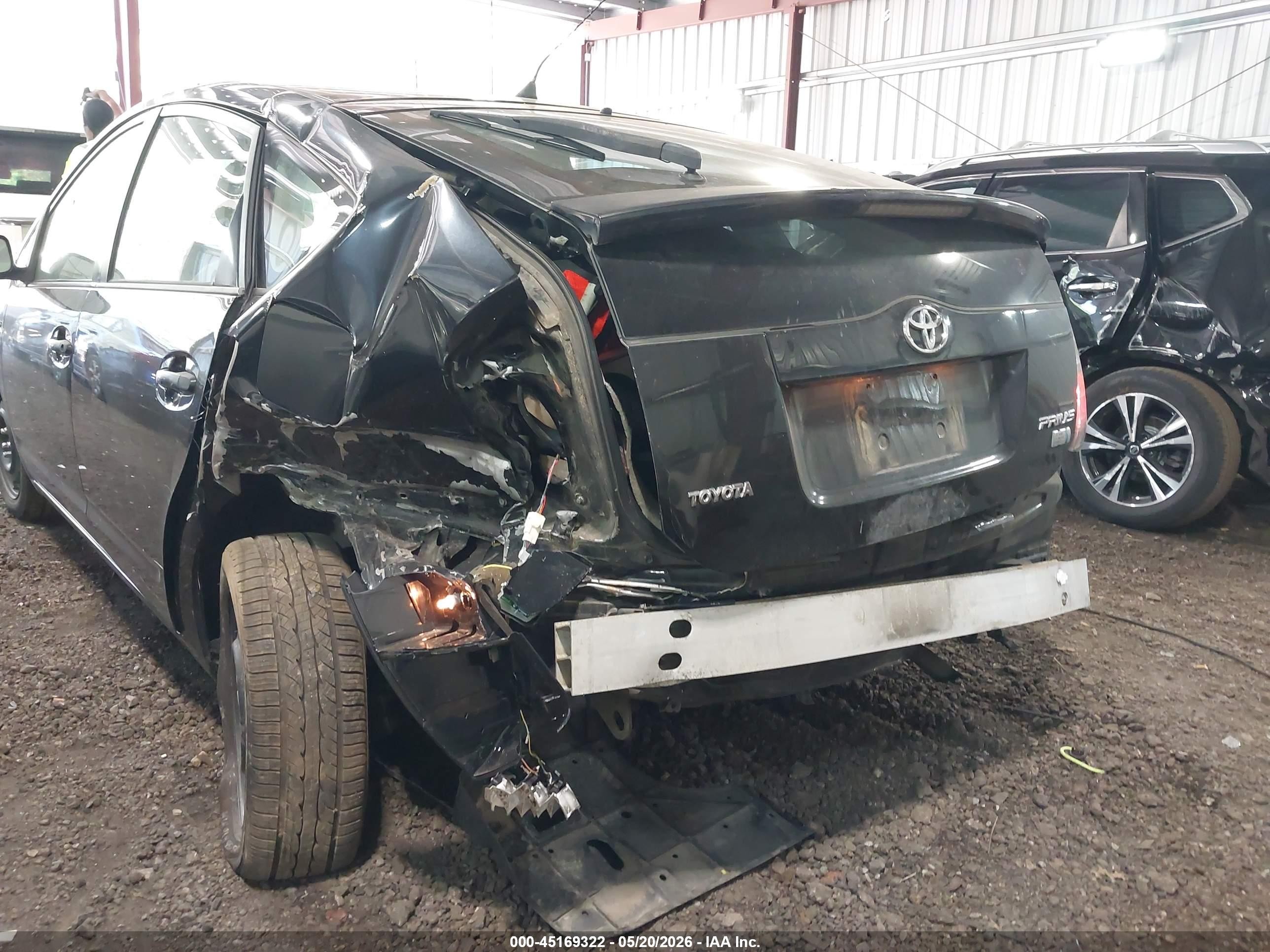 2007 Toyota Prius Touring Black vin: JTDKB20U077567635