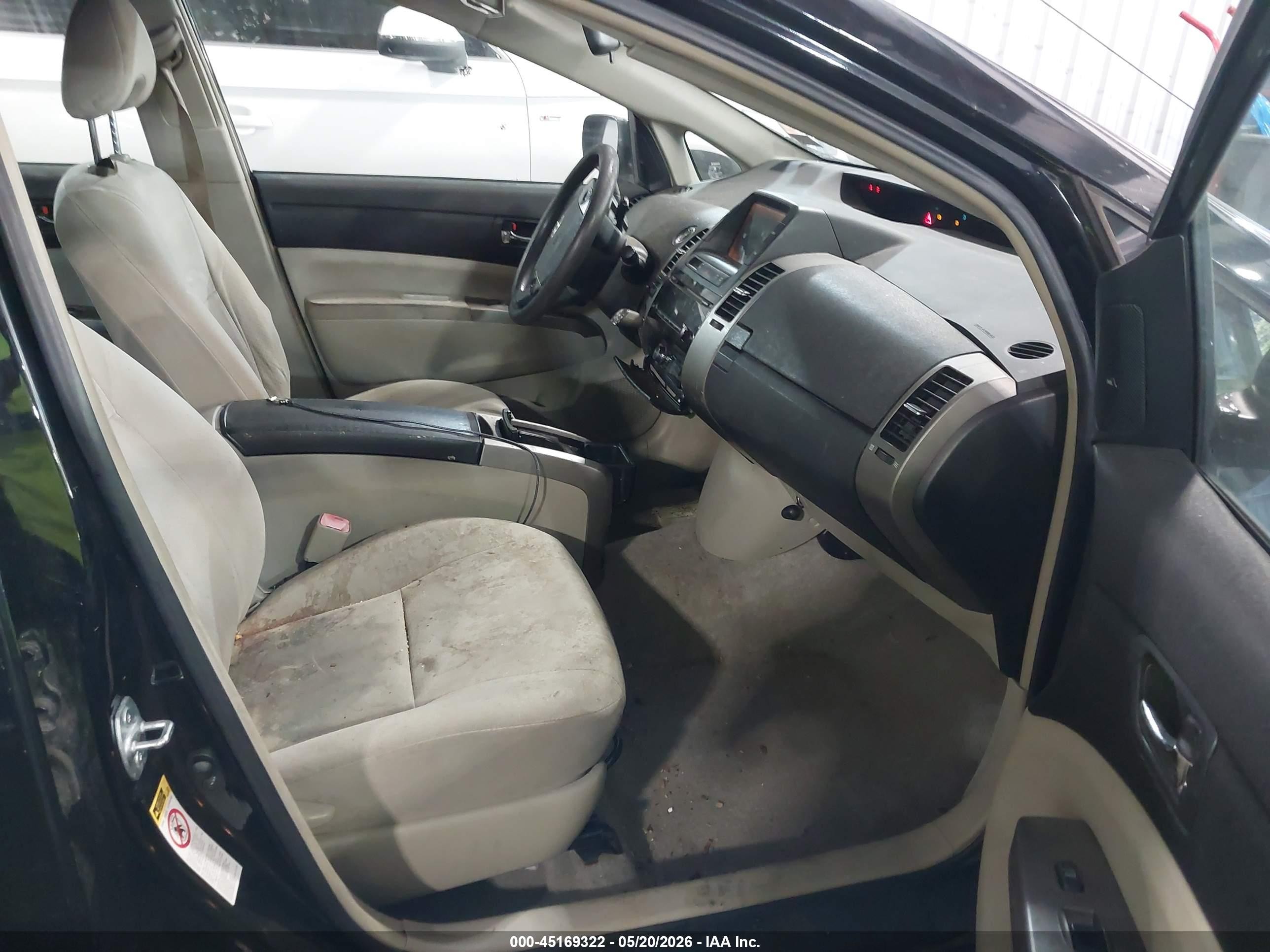 2007 Toyota Prius Touring Black vin: JTDKB20U077567635