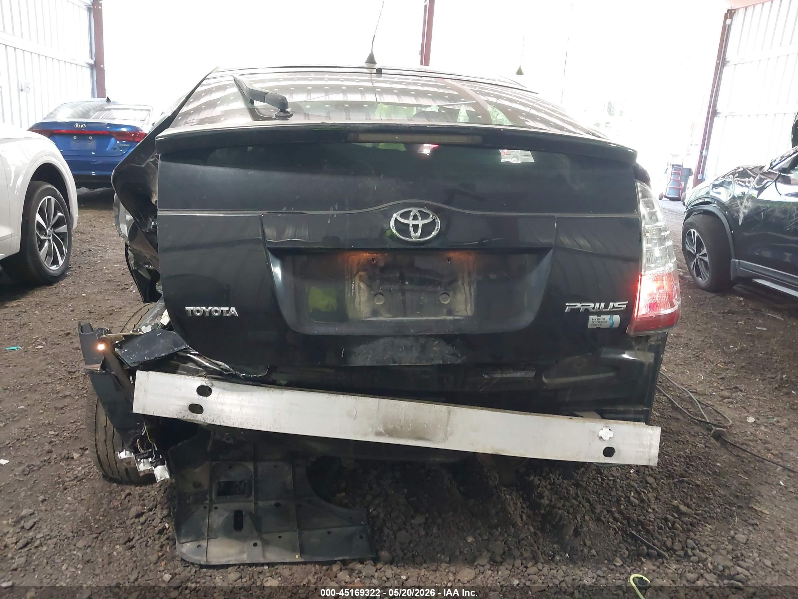 2007 Toyota Prius Touring Black vin: JTDKB20U077567635