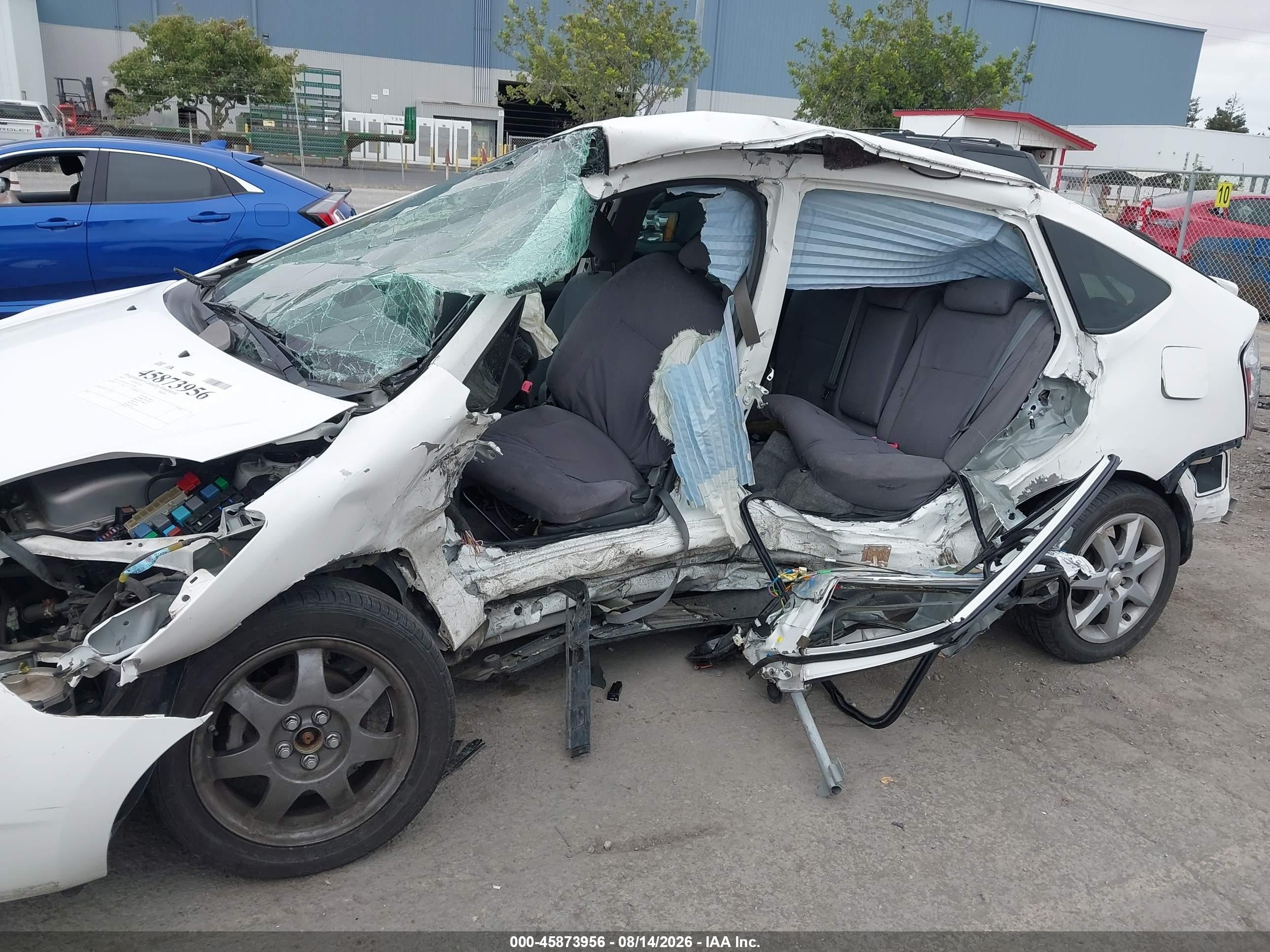 2007 Toyota Prius Touring White vin: JTDKB20U077575766