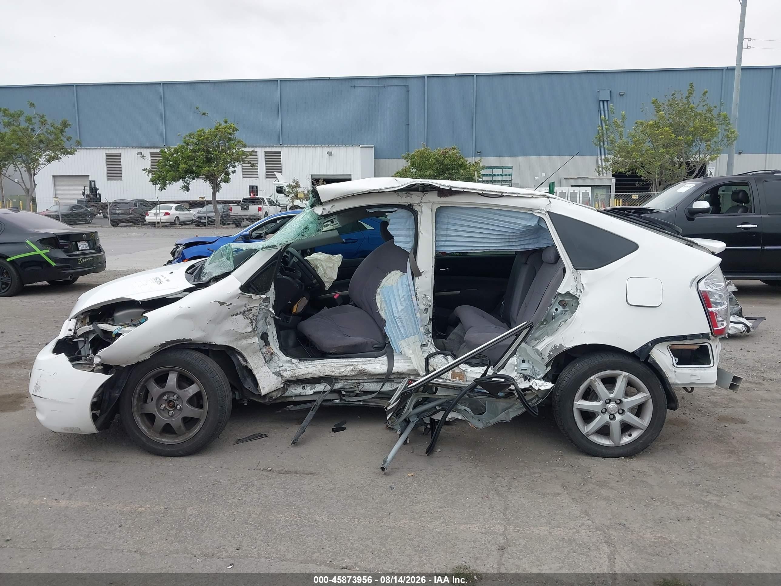 2007 Toyota Prius Touring White vin: JTDKB20U077575766