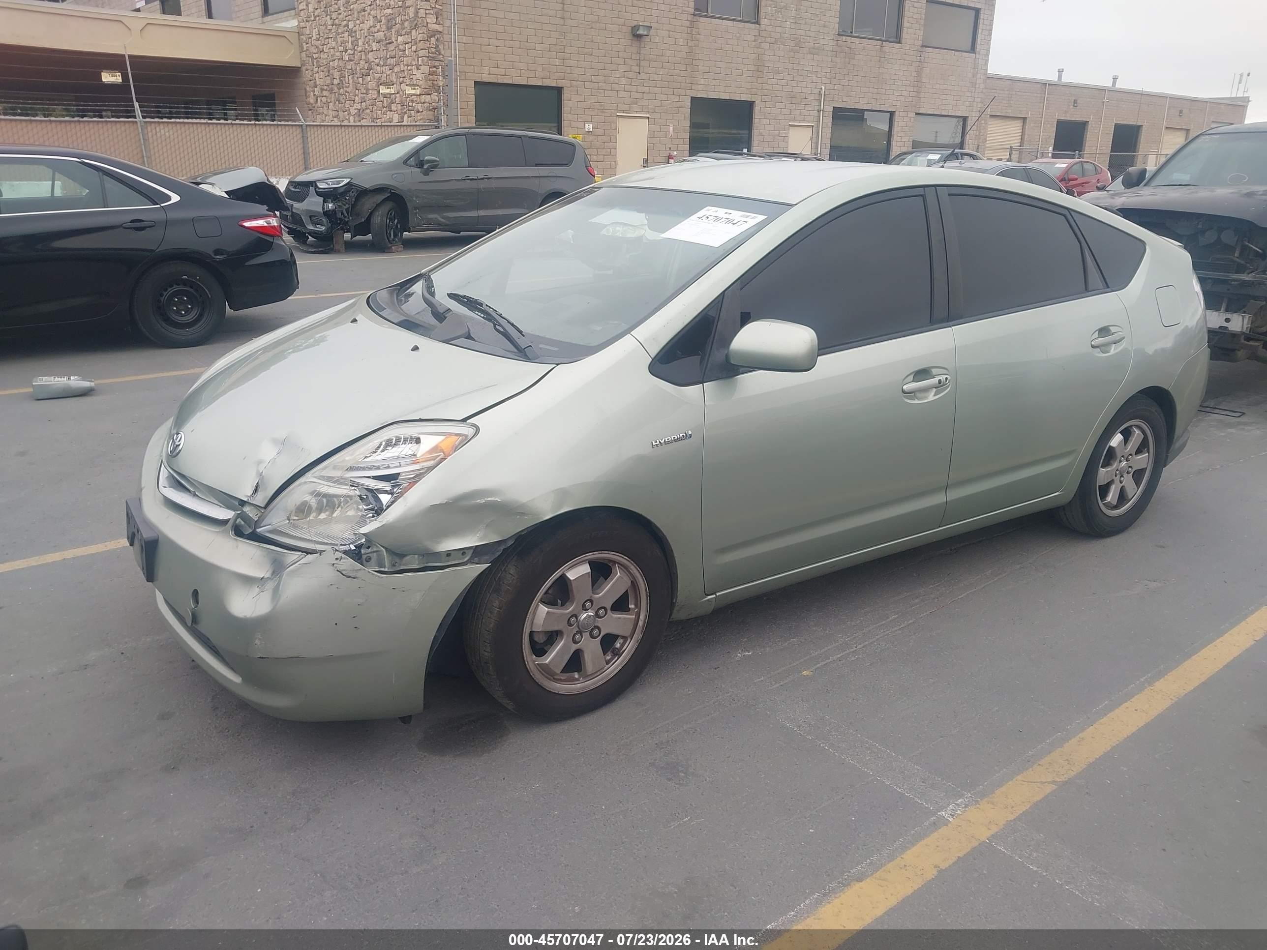 2007 Toyota Prius   Green vin: JTDKB20U077587738