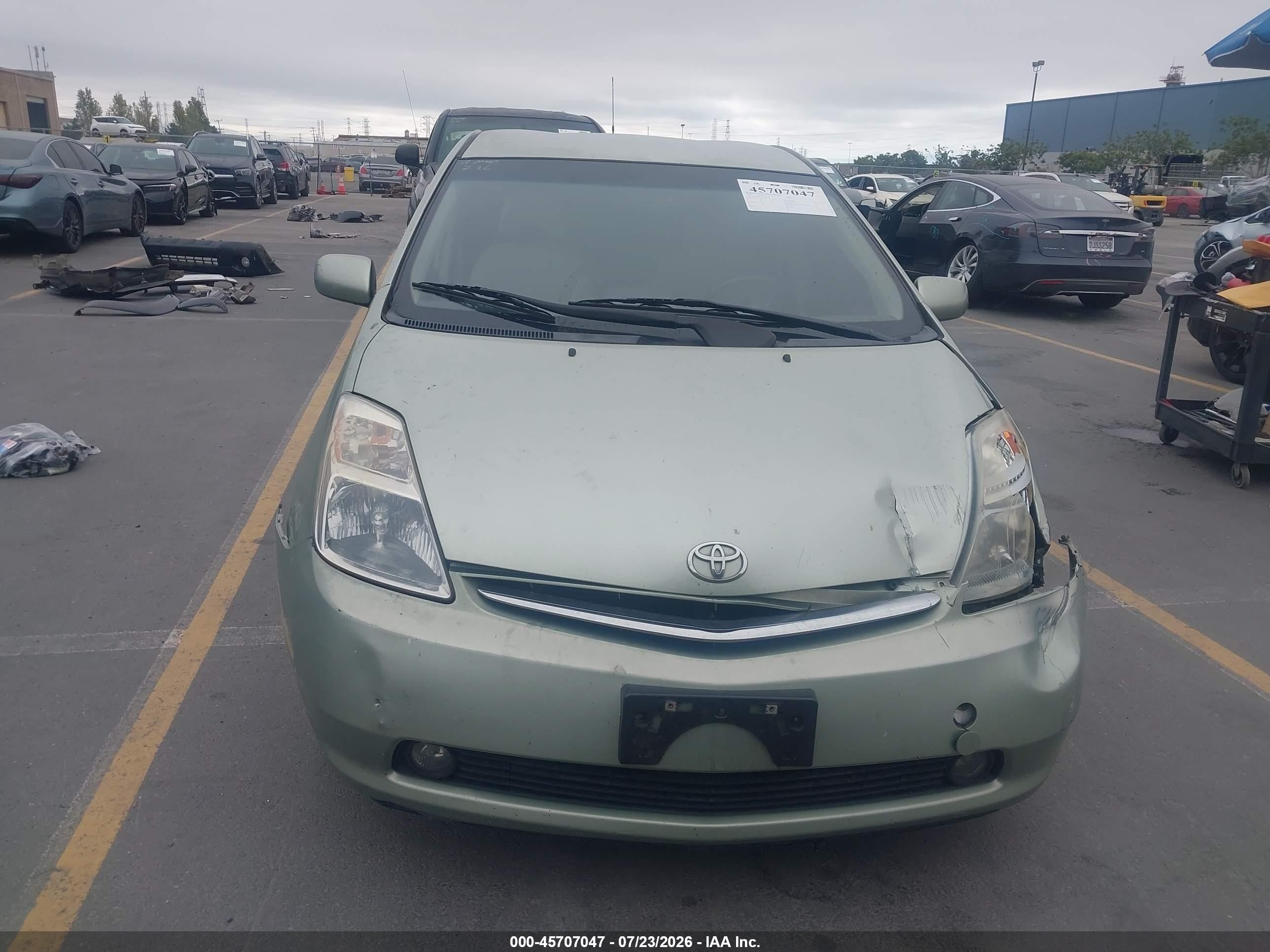 2007 Toyota Prius   Green vin: JTDKB20U077587738