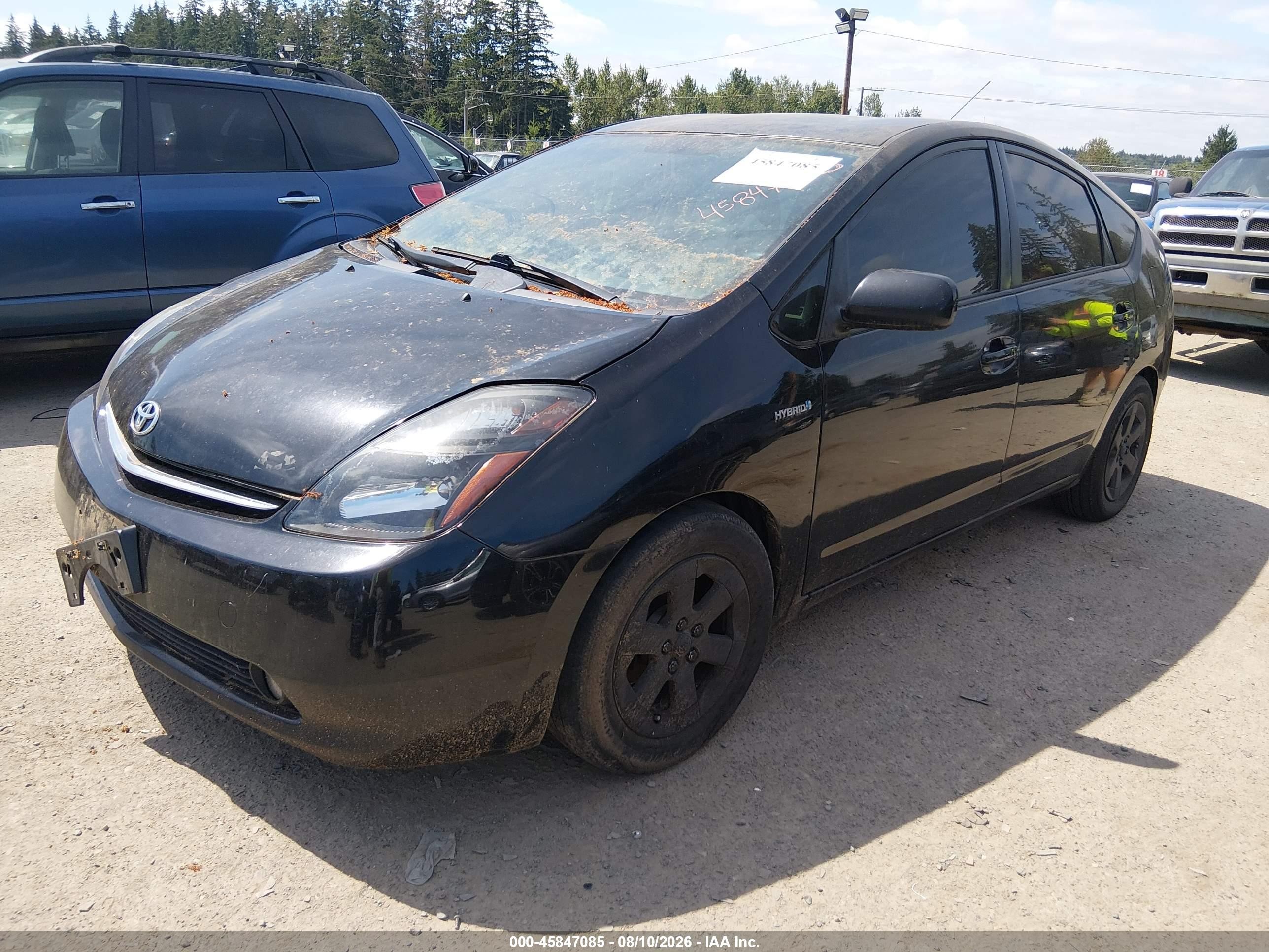 2007 Toyota Prius   Black vin: JTDKB20U077598710