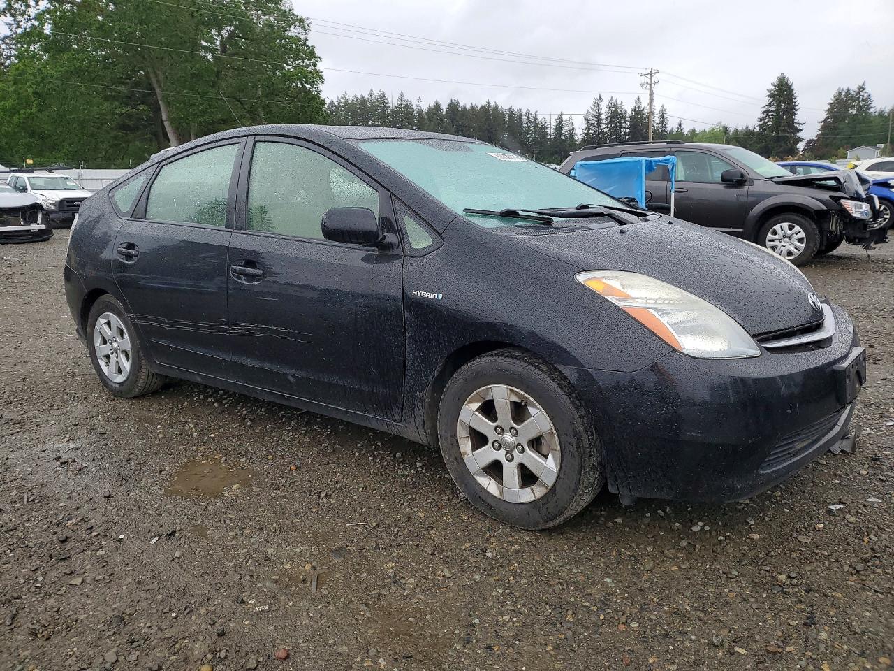 2007 Toyota Prius Base Черный vin: JTDKB20U077637070
