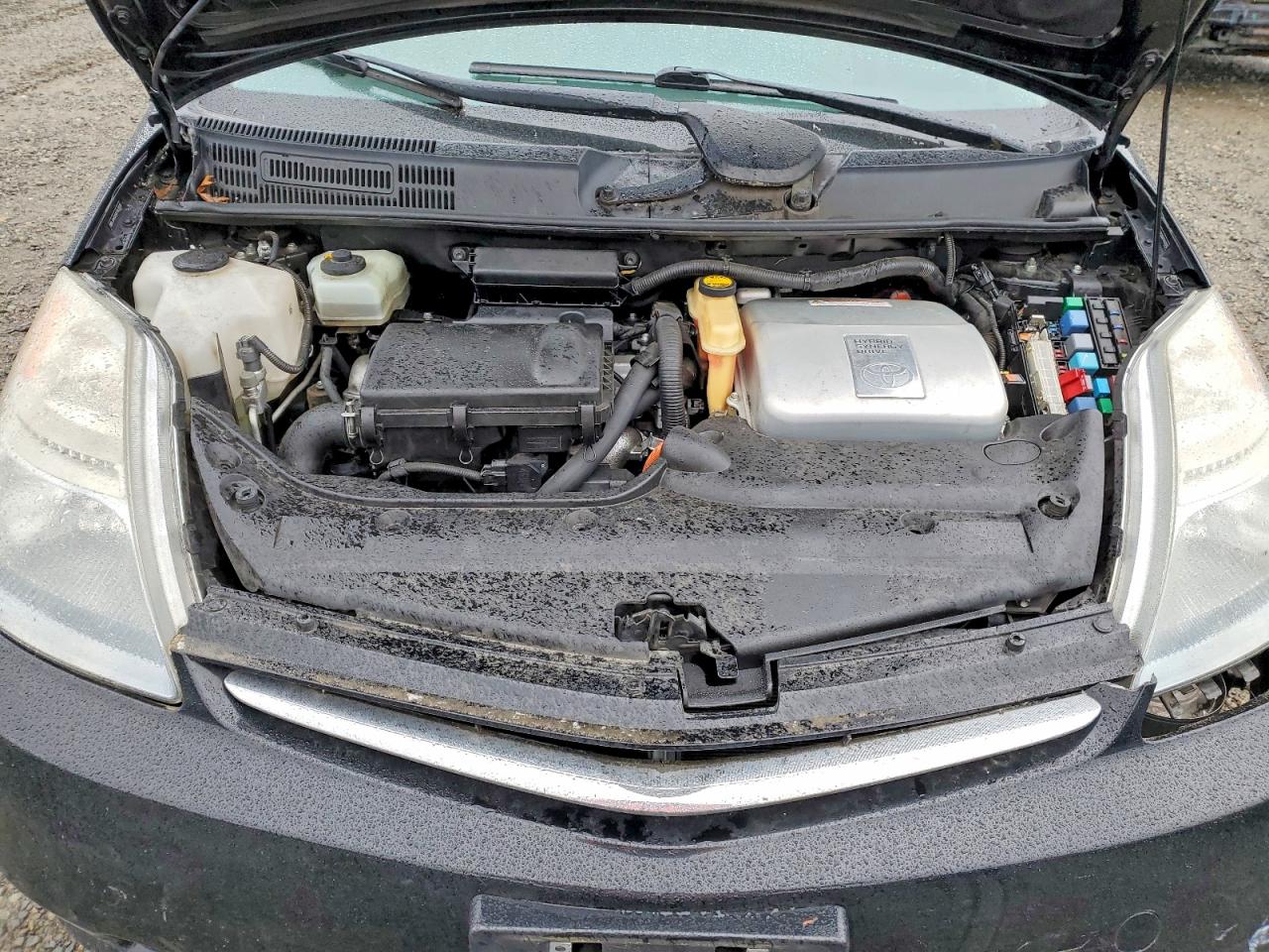 2007 Toyota Prius Base Черный vin: JTDKB20U077637070
