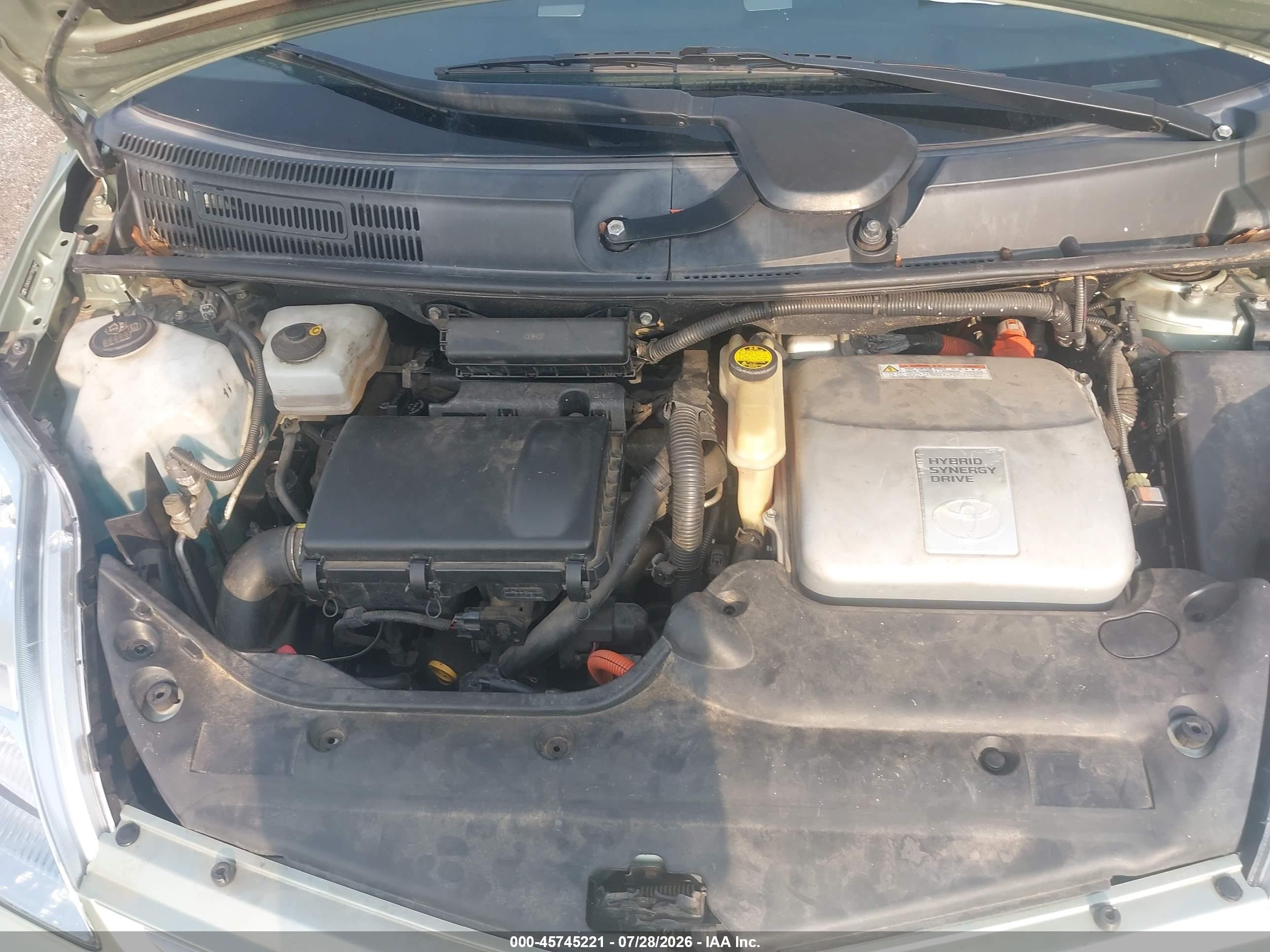2007 Toyota Prius   Green vin: JTDKB20U077650840