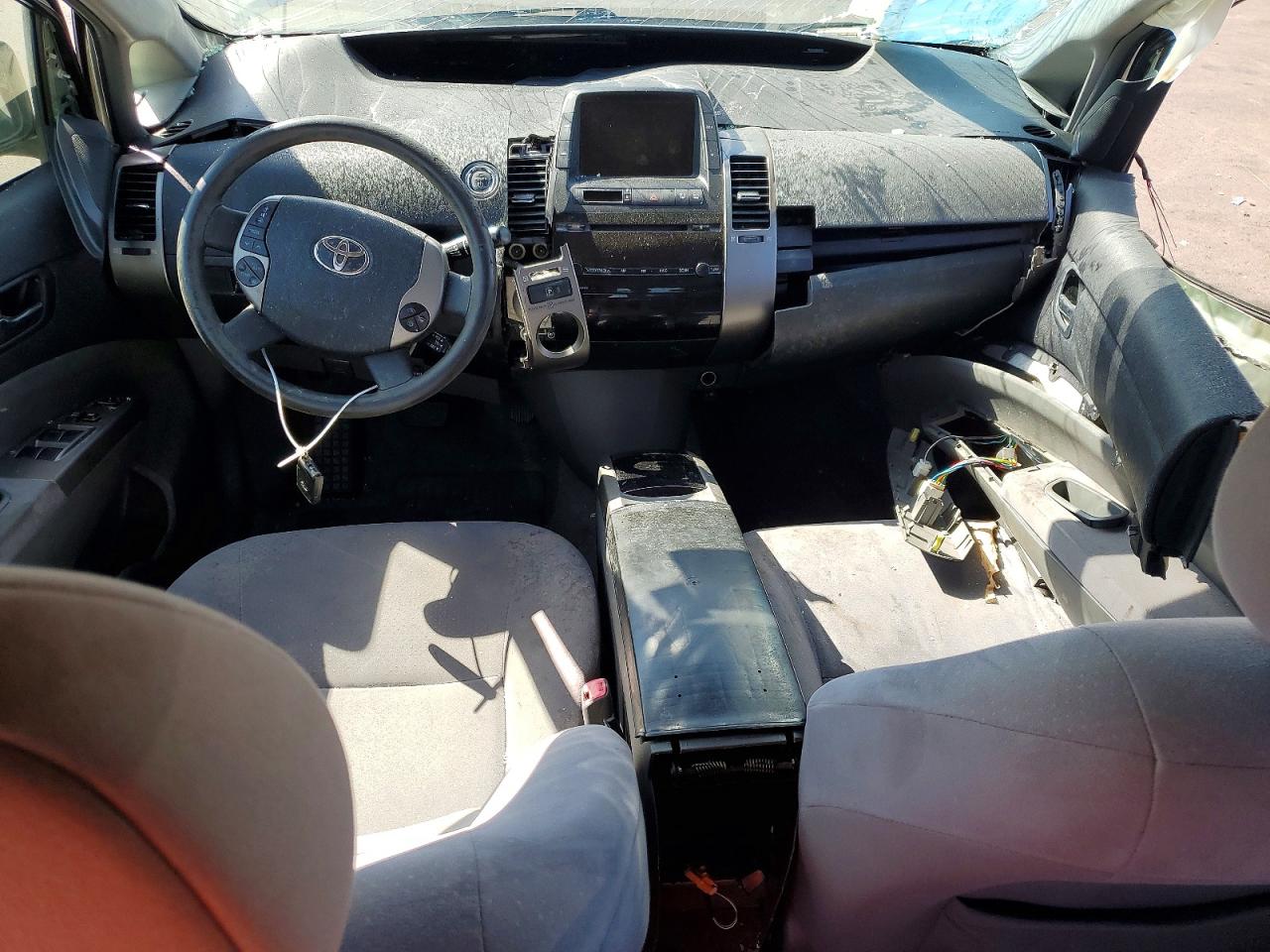 2007 Toyota Prius Base Green vin: JTDKB20U077665788
