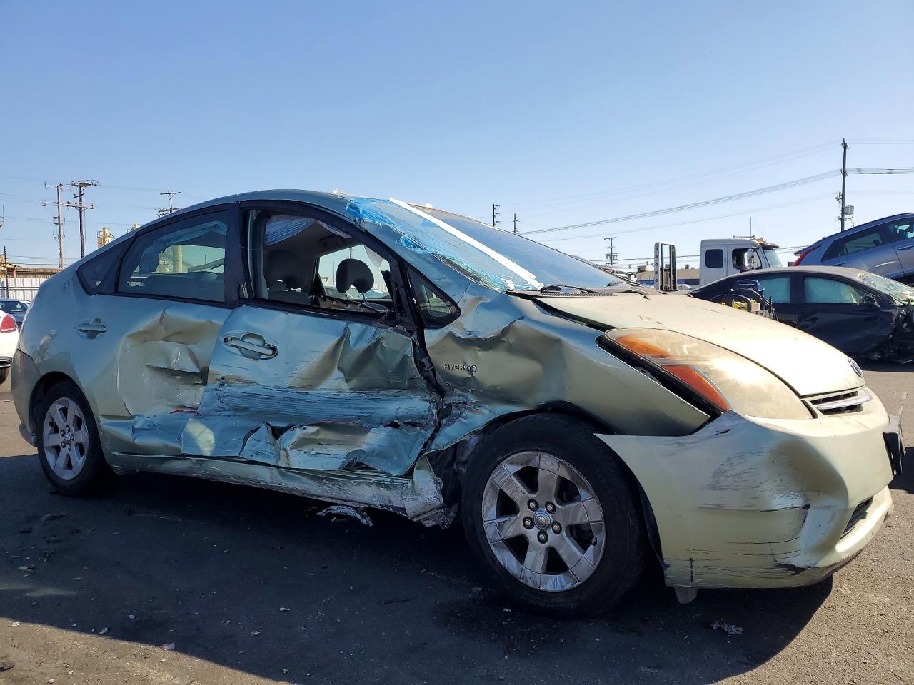 2007 Toyota Prius Base Green vin: JTDKB20U077665788