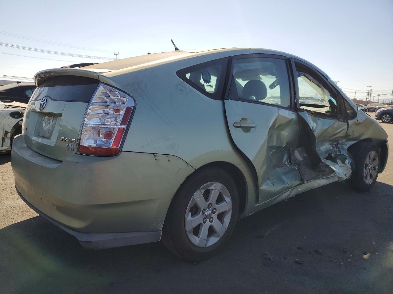 2007 Toyota Prius Base Green vin: JTDKB20U077665788