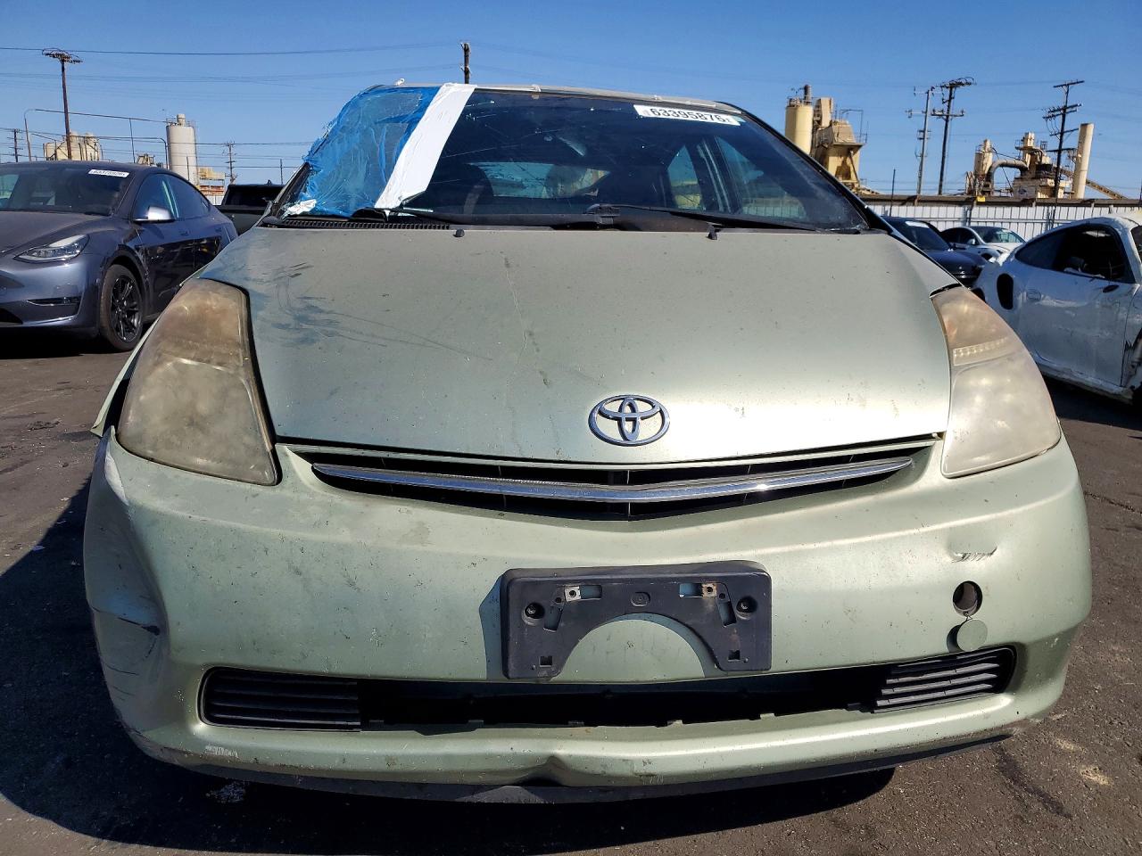 2007 Toyota Prius Base Green vin: JTDKB20U077665788