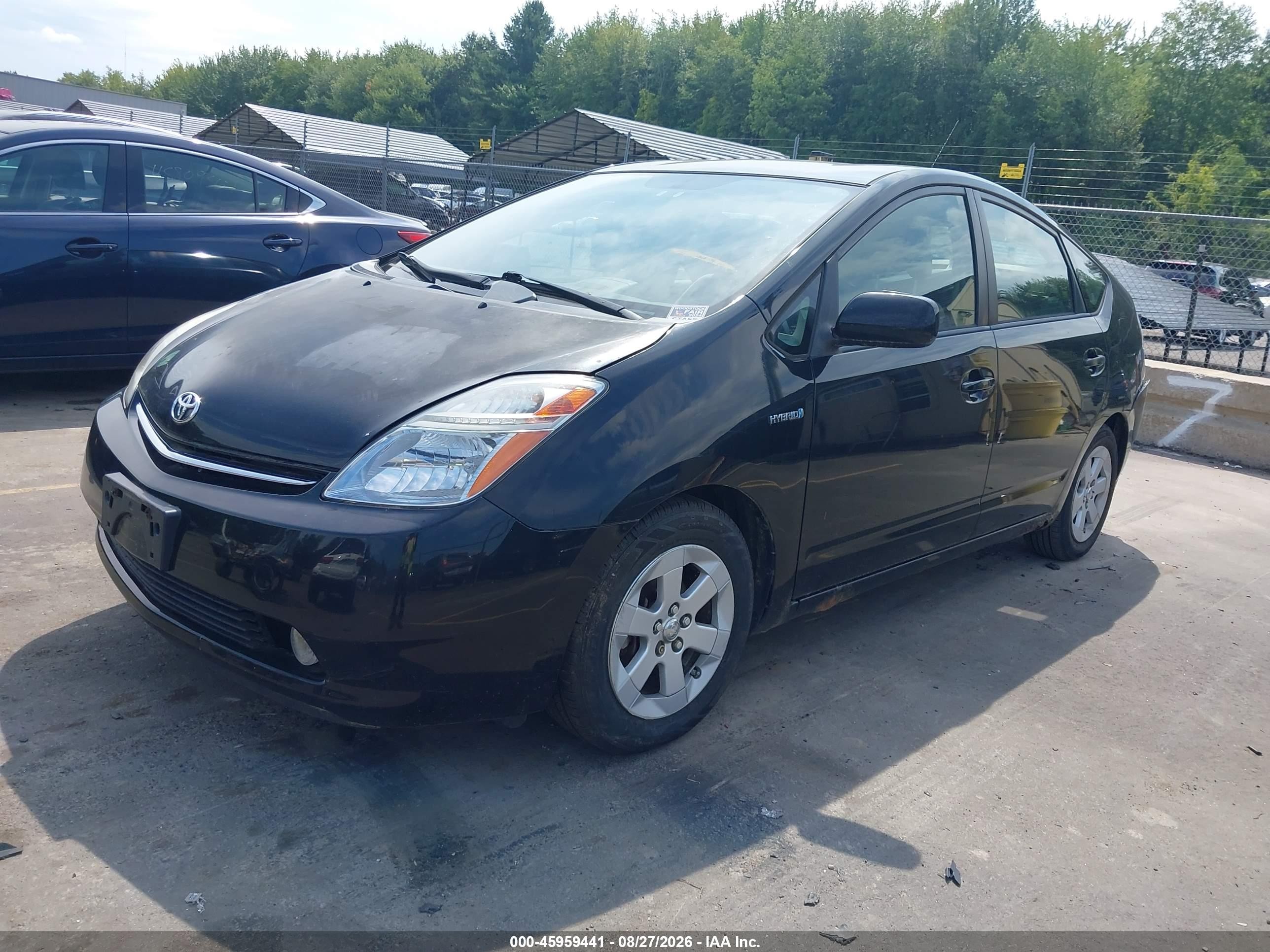2007 Toyota Prius   Black vin: JTDKB20U077674815