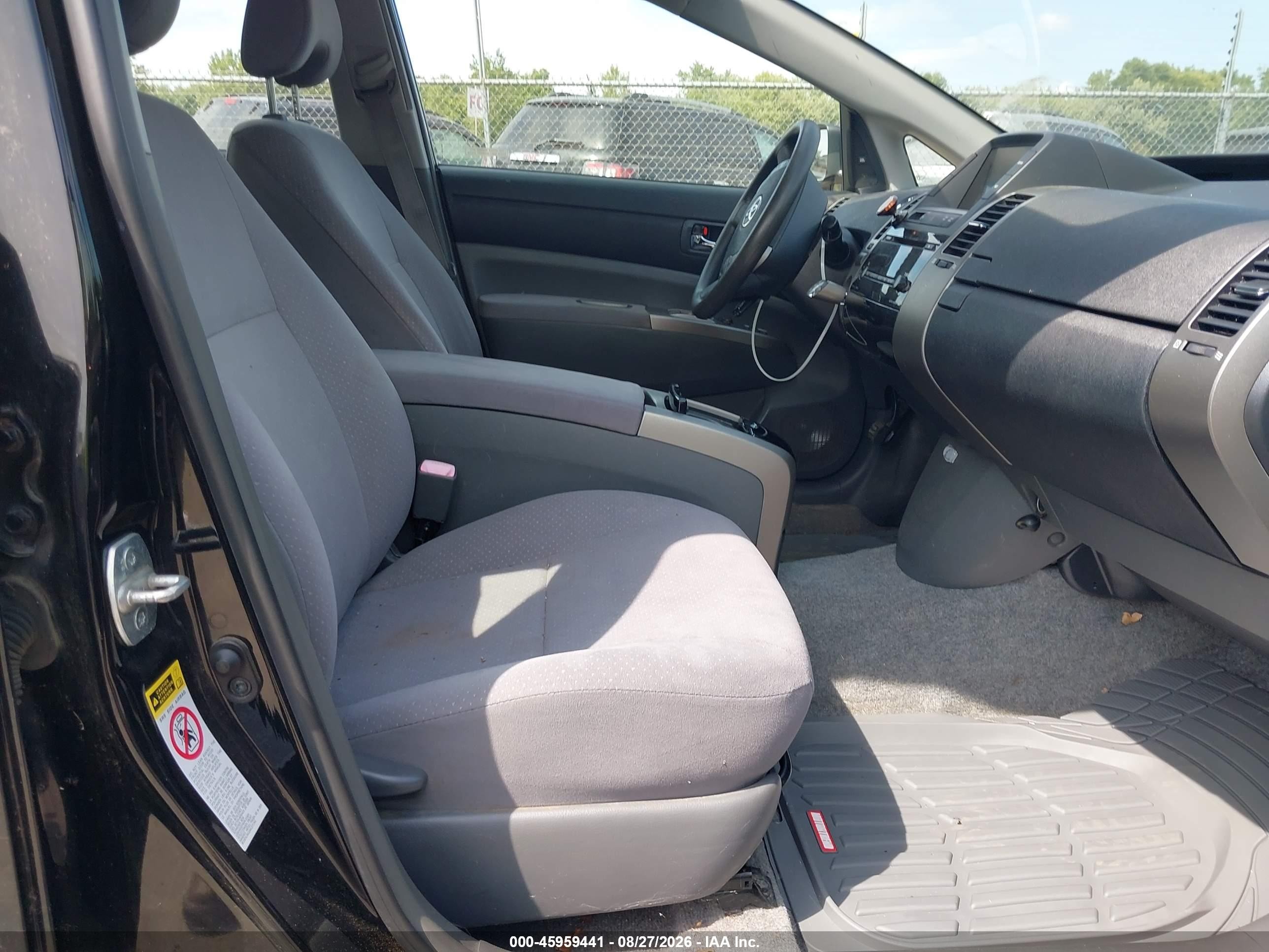 2007 Toyota Prius   Black vin: JTDKB20U077674815