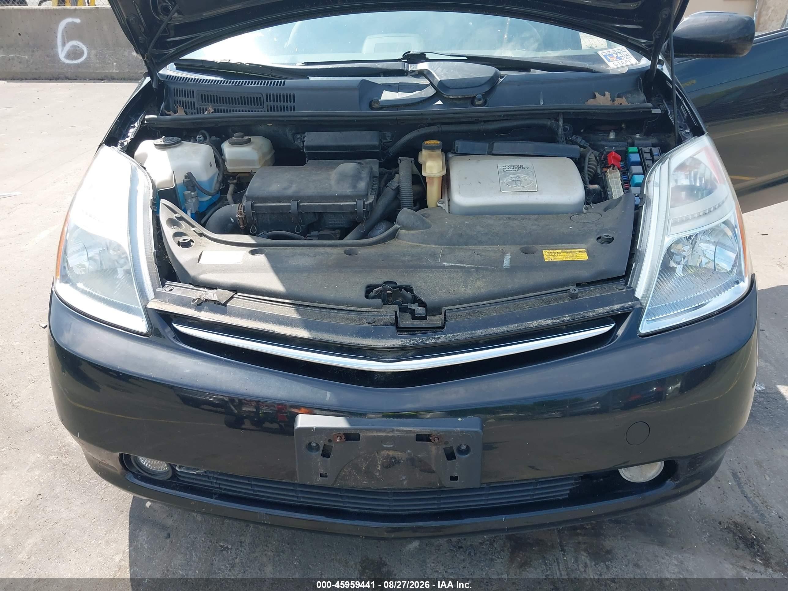 2007 Toyota Prius   Black vin: JTDKB20U077674815