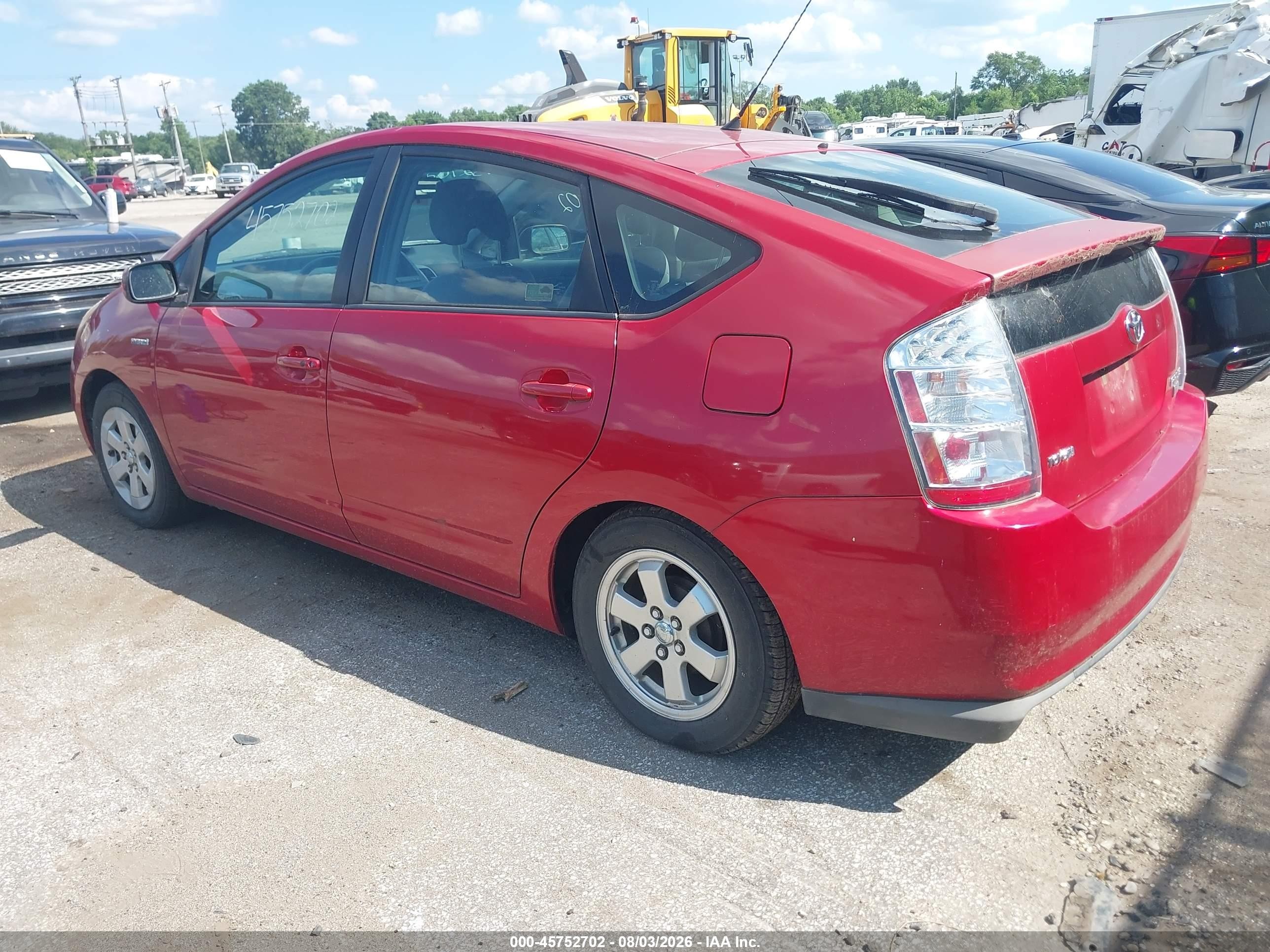 2007 Toyota Prius   Red vin: JTDKB20U077679660