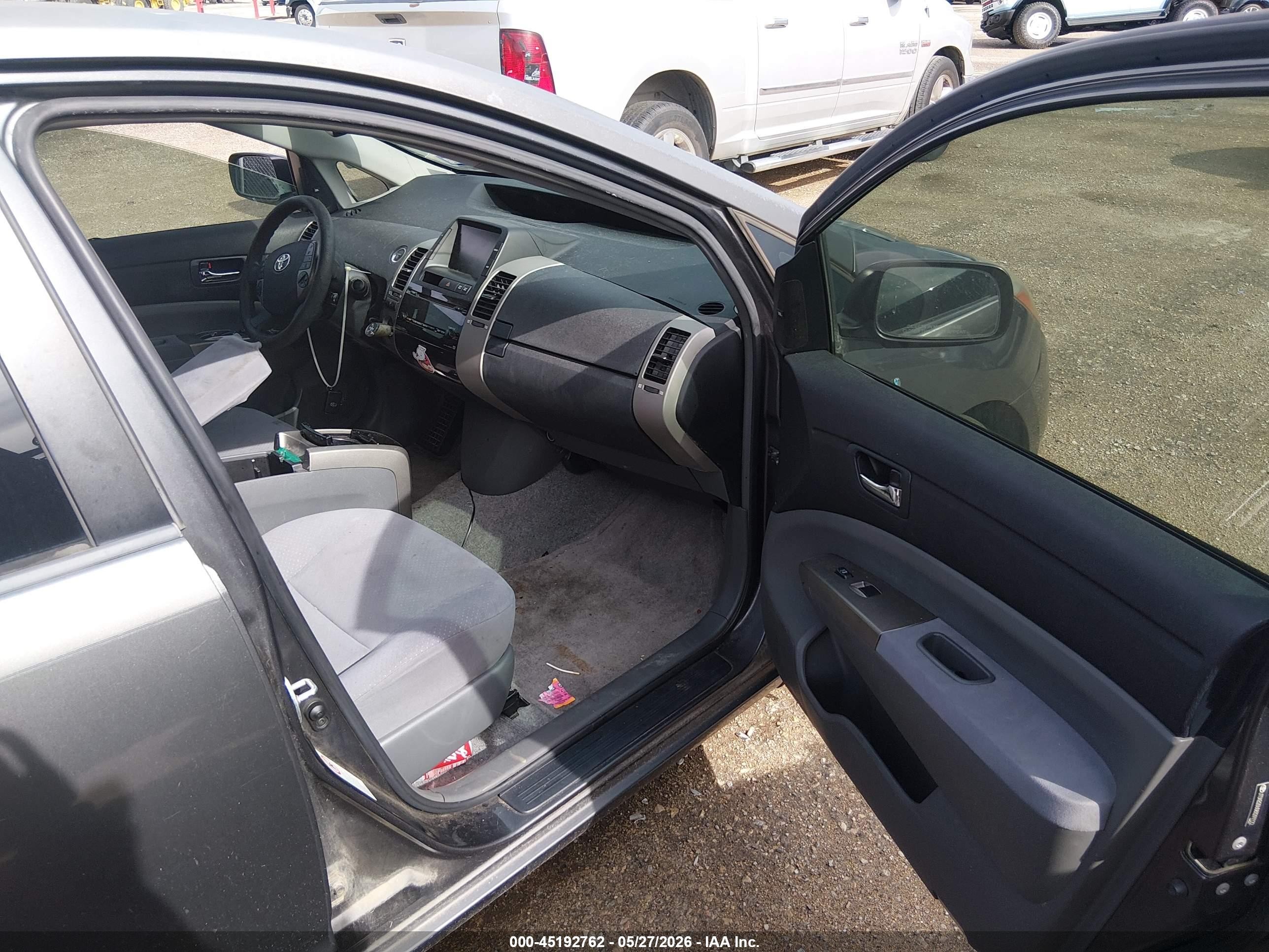 2008 Toyota Prius Gray vin: JTDKB20U083297122