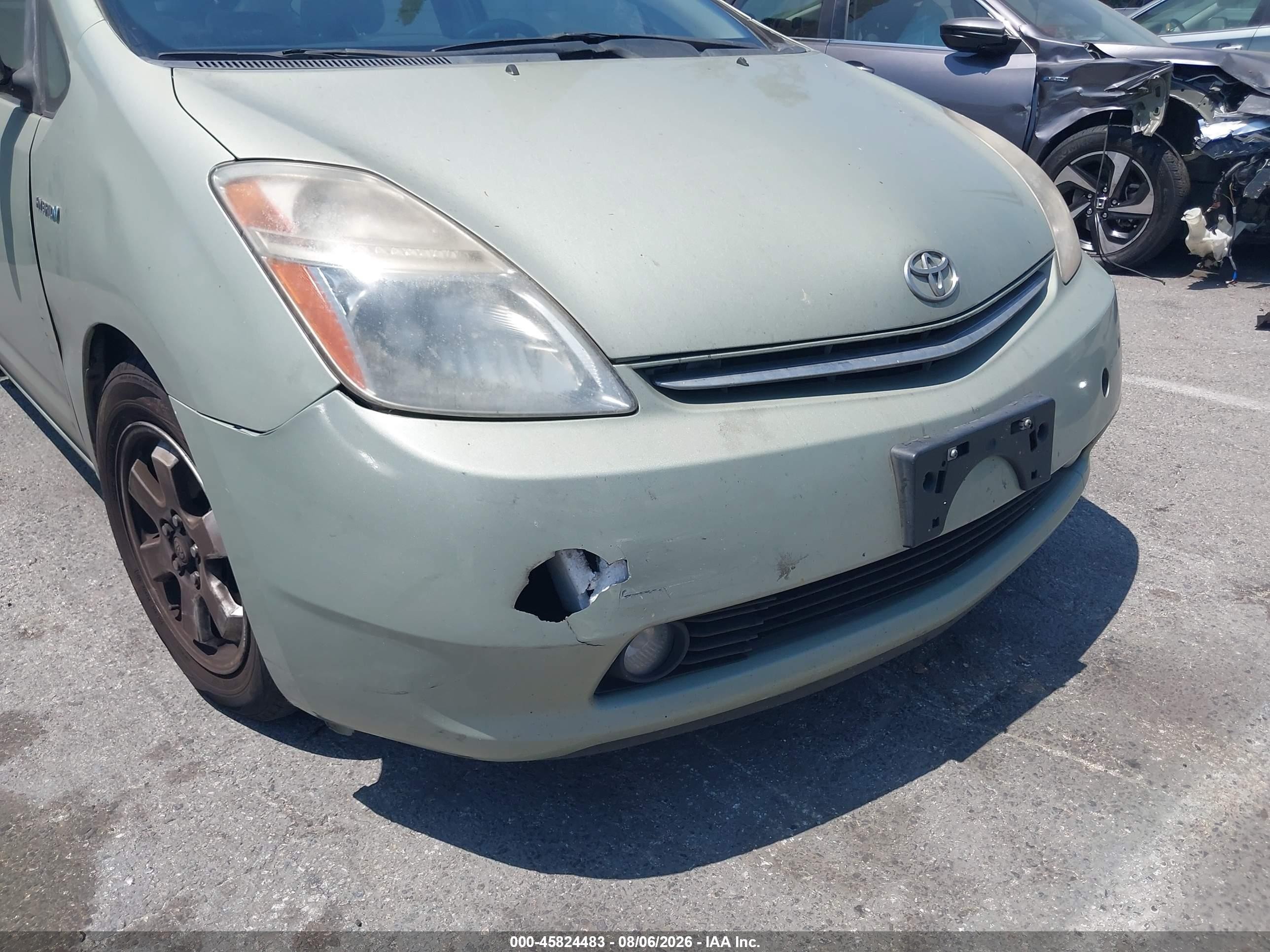 2008 Toyota Prius Green vin: JTDKB20U083313335