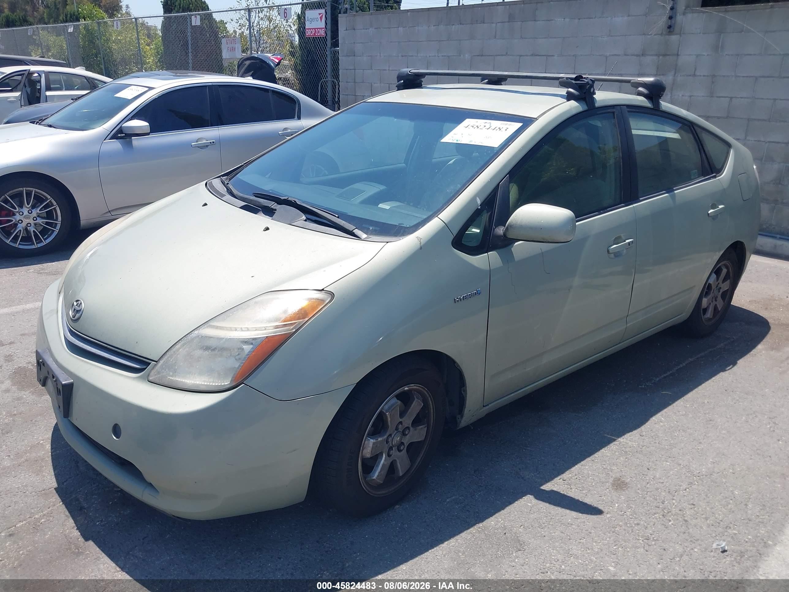 2008 Toyota Prius Green vin: JTDKB20U083313335