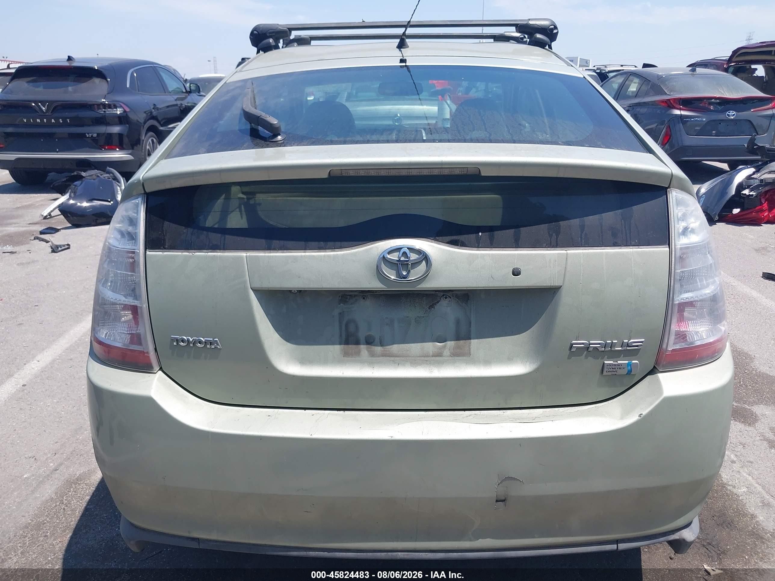 2008 Toyota Prius Green vin: JTDKB20U083313335