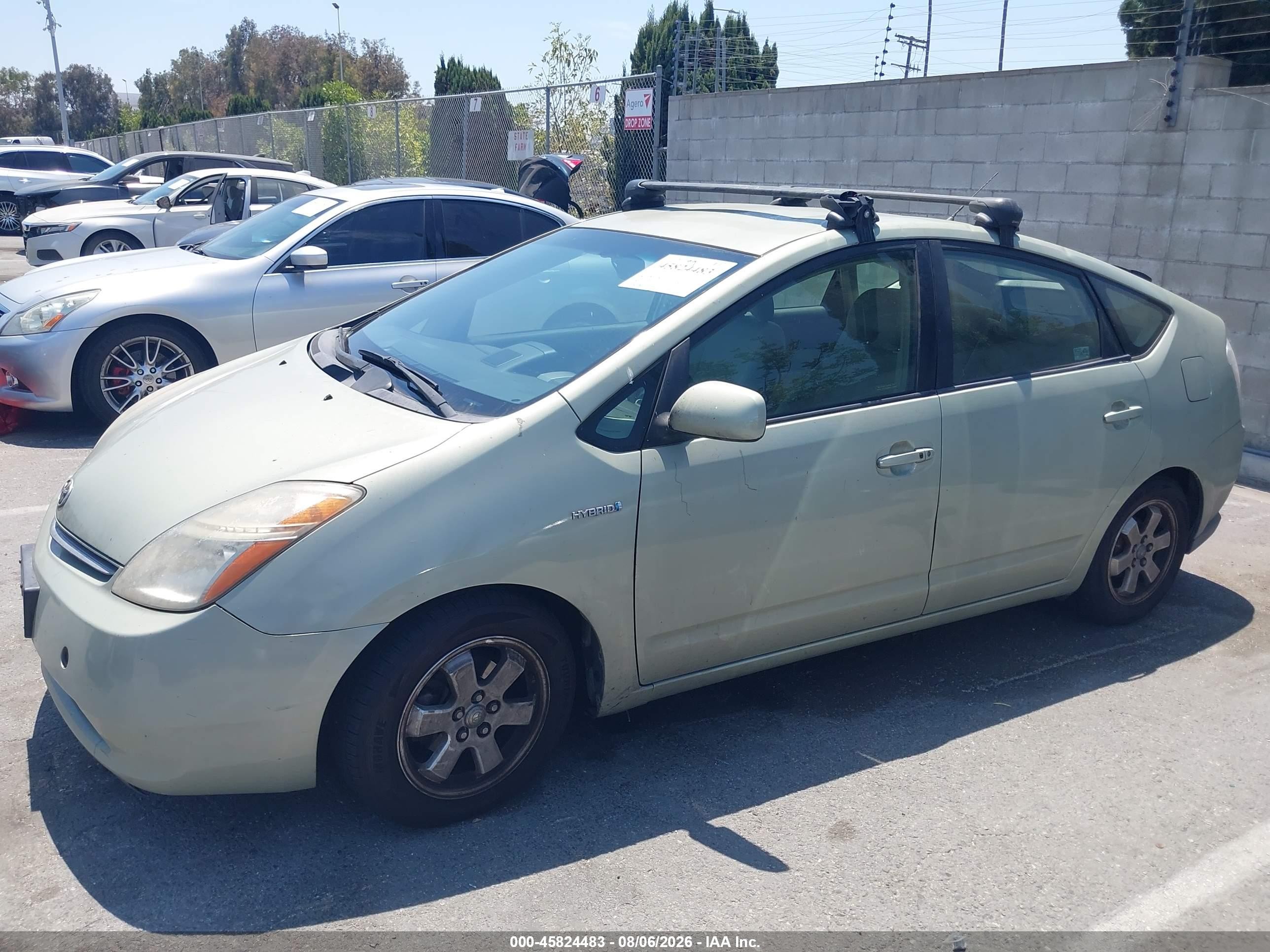 2008 Toyota Prius Green vin: JTDKB20U083313335