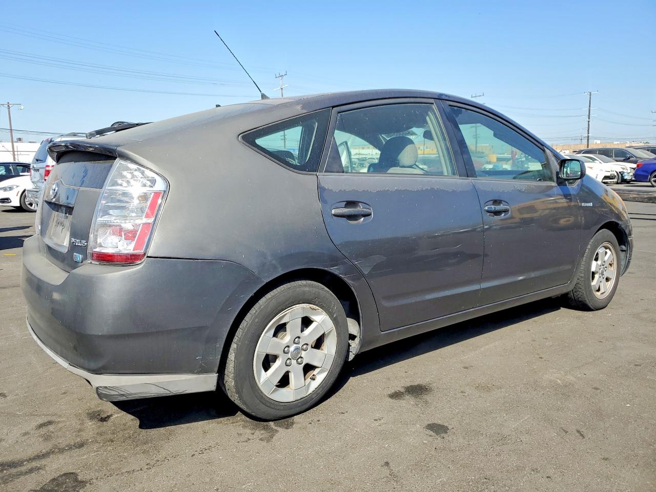 2008 Toyota Prius Base Gray vin: JTDKB20U083342768