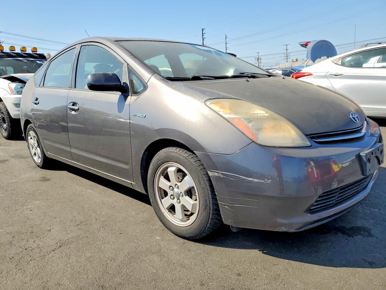 2008 Toyota Prius Base Gray vin: JTDKB20U083342768