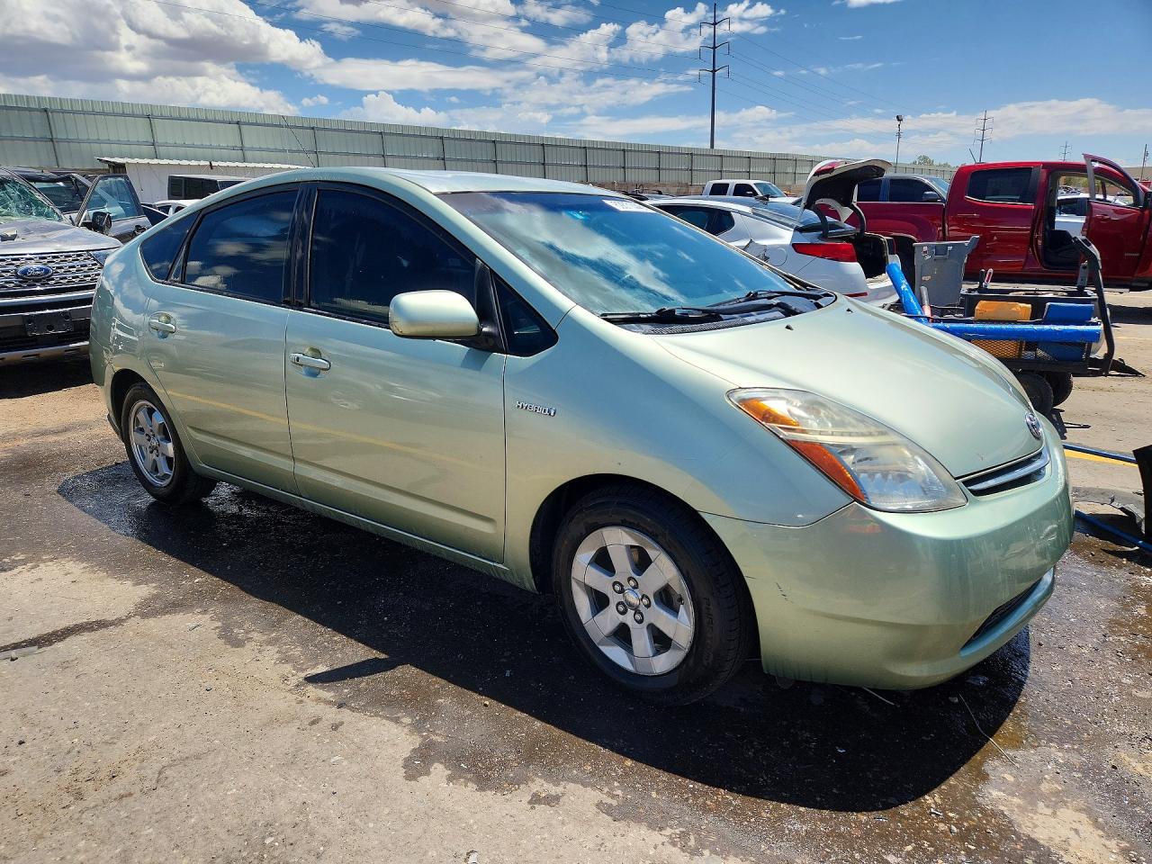 2008 Toyota Prius Base Green vin: JTDKB20U083344827