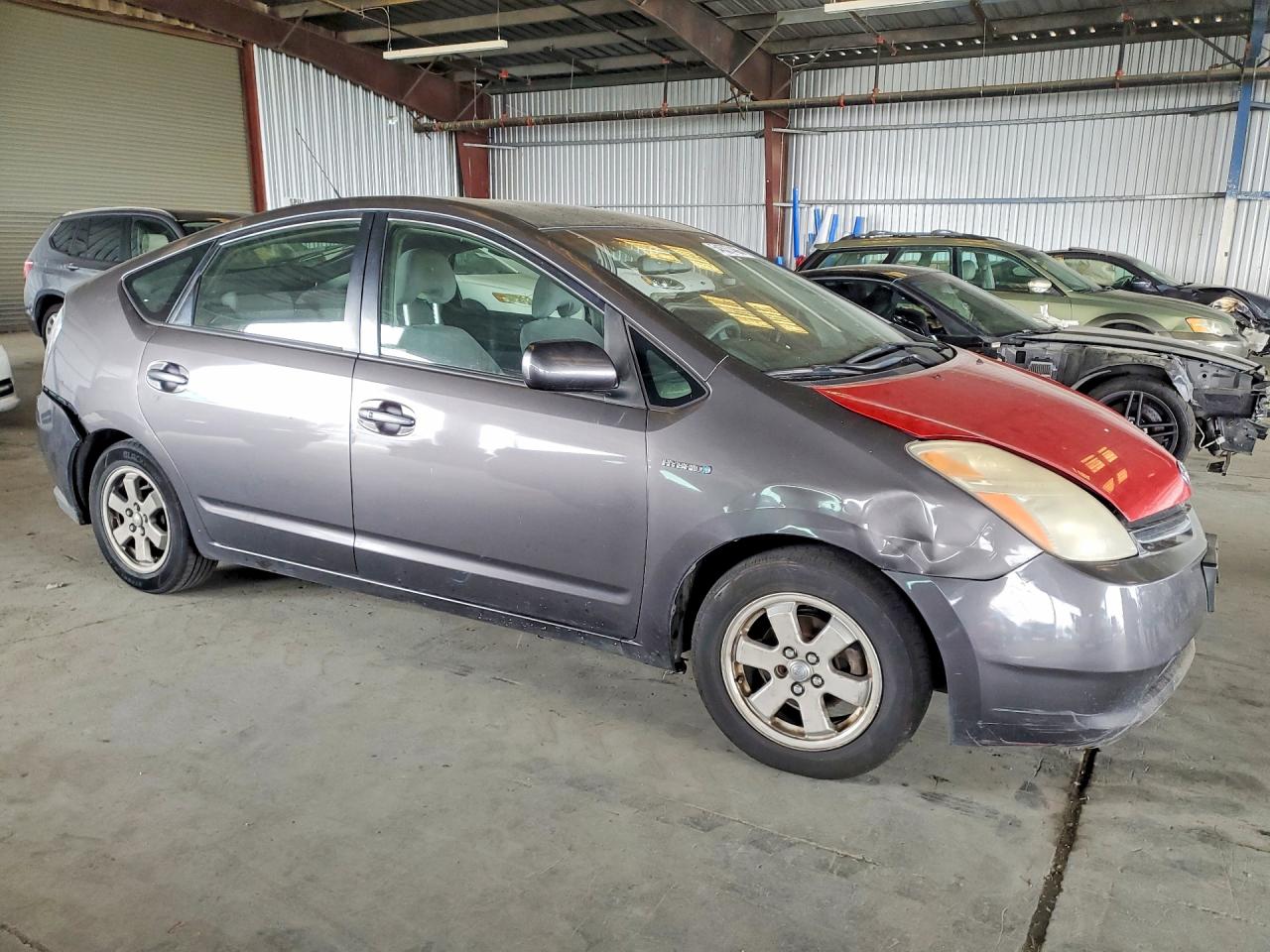 2008 Toyota Prius Base Gray vin: JTDKB20U083347596