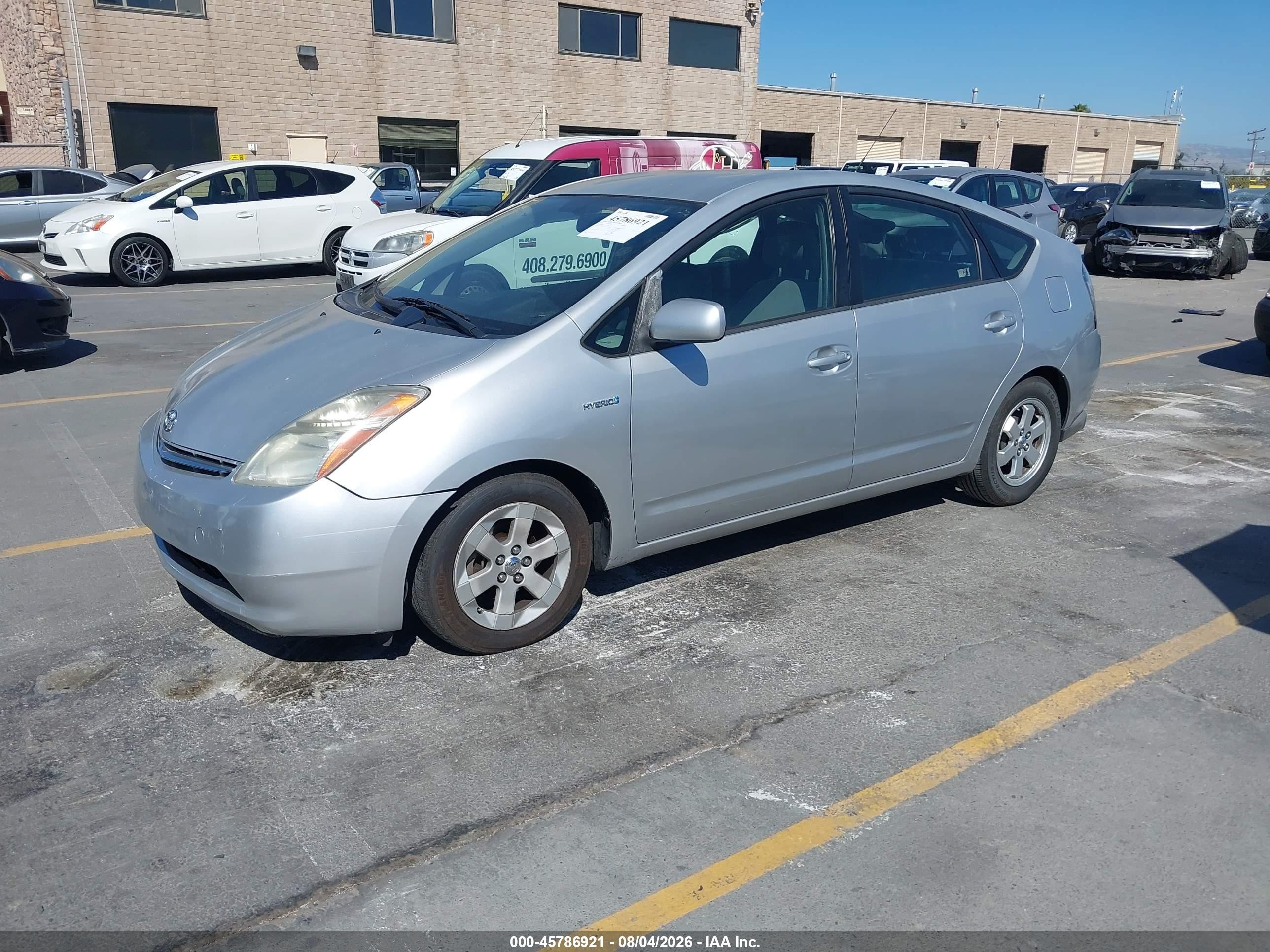 2008 Toyota Prius   Gray vin: JTDKB20U083350076