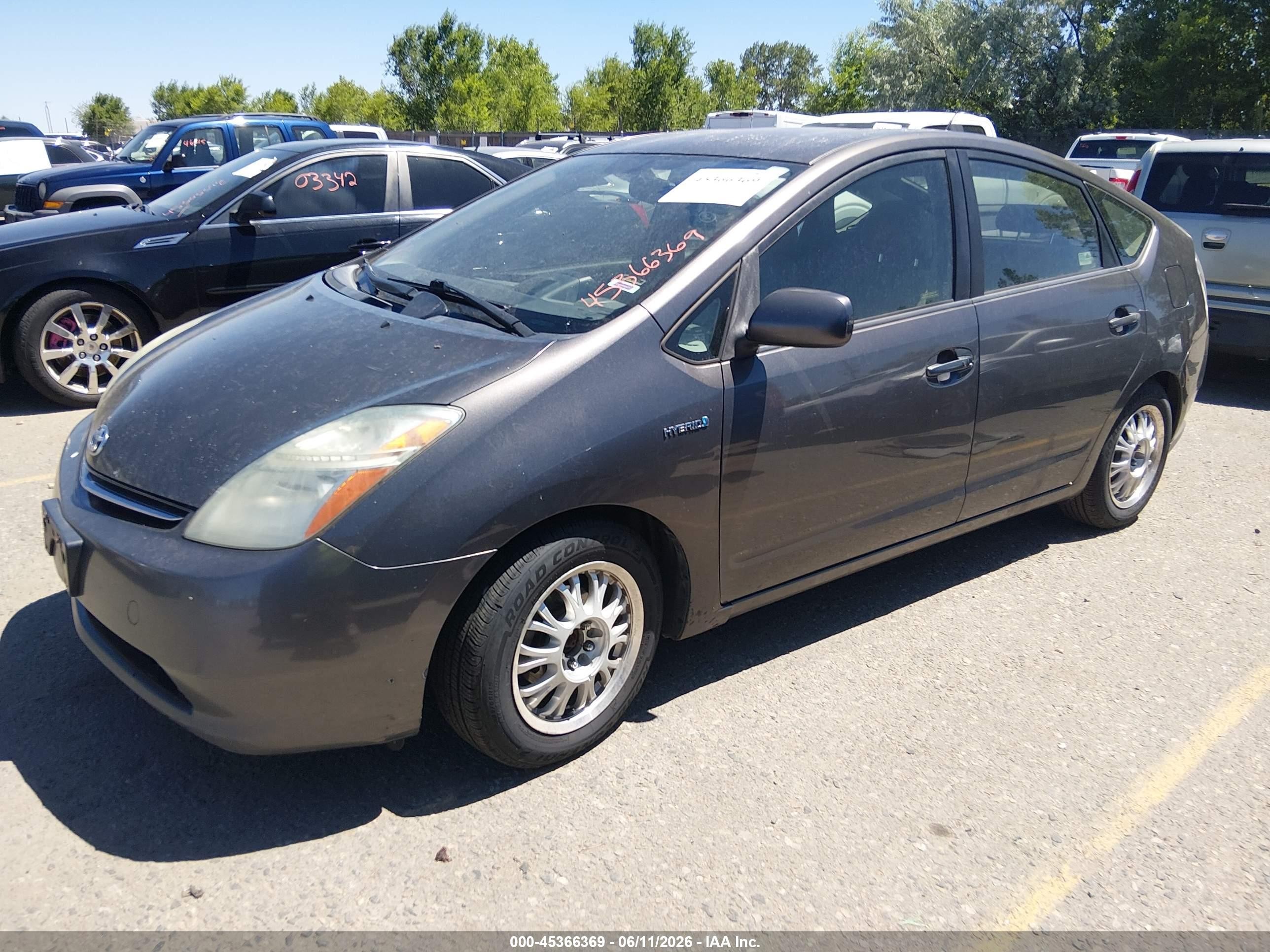 2008 Toyota Prius   Gray vin: JTDKB20U083364866