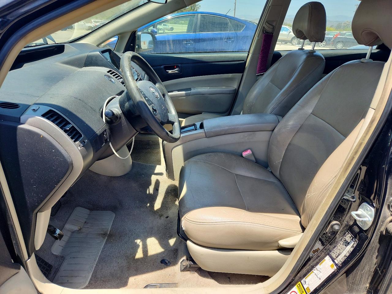 2008 Toyota Prius Base Black vin: JTDKB20U083367038