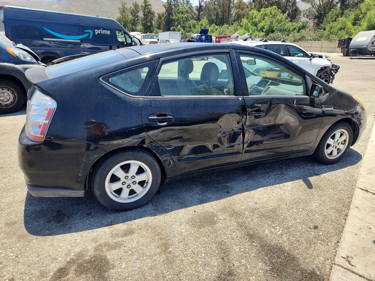 2008 Toyota Prius Base Black vin: JTDKB20U083367038