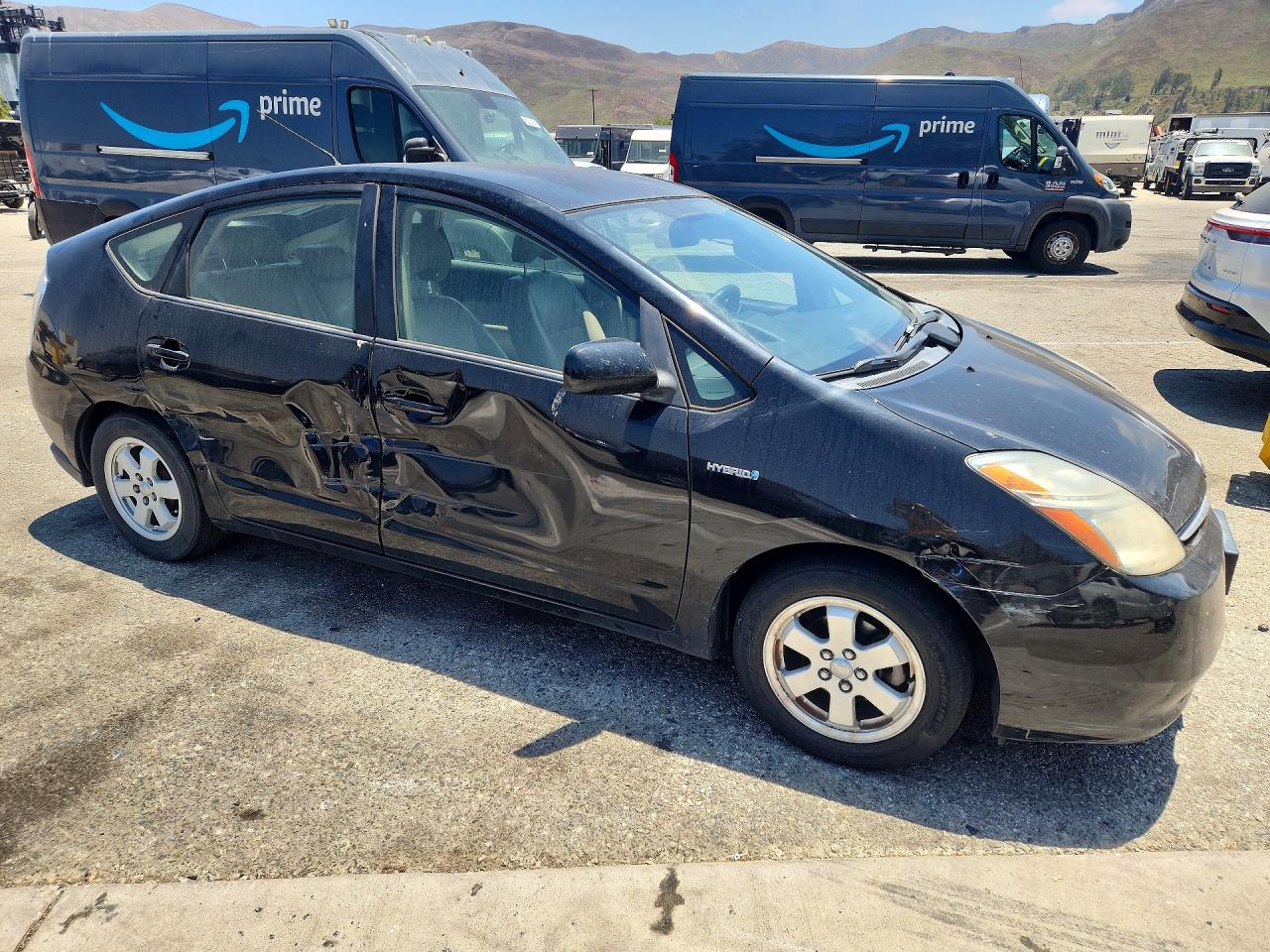 2008 Toyota Prius Base Black vin: JTDKB20U083367038