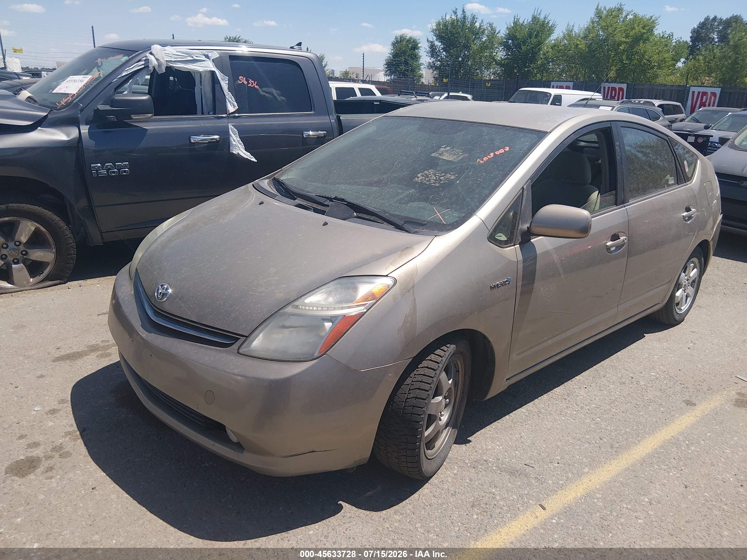 2008 Toyota Prius Touring Gold vin: JTDKB20U083371638