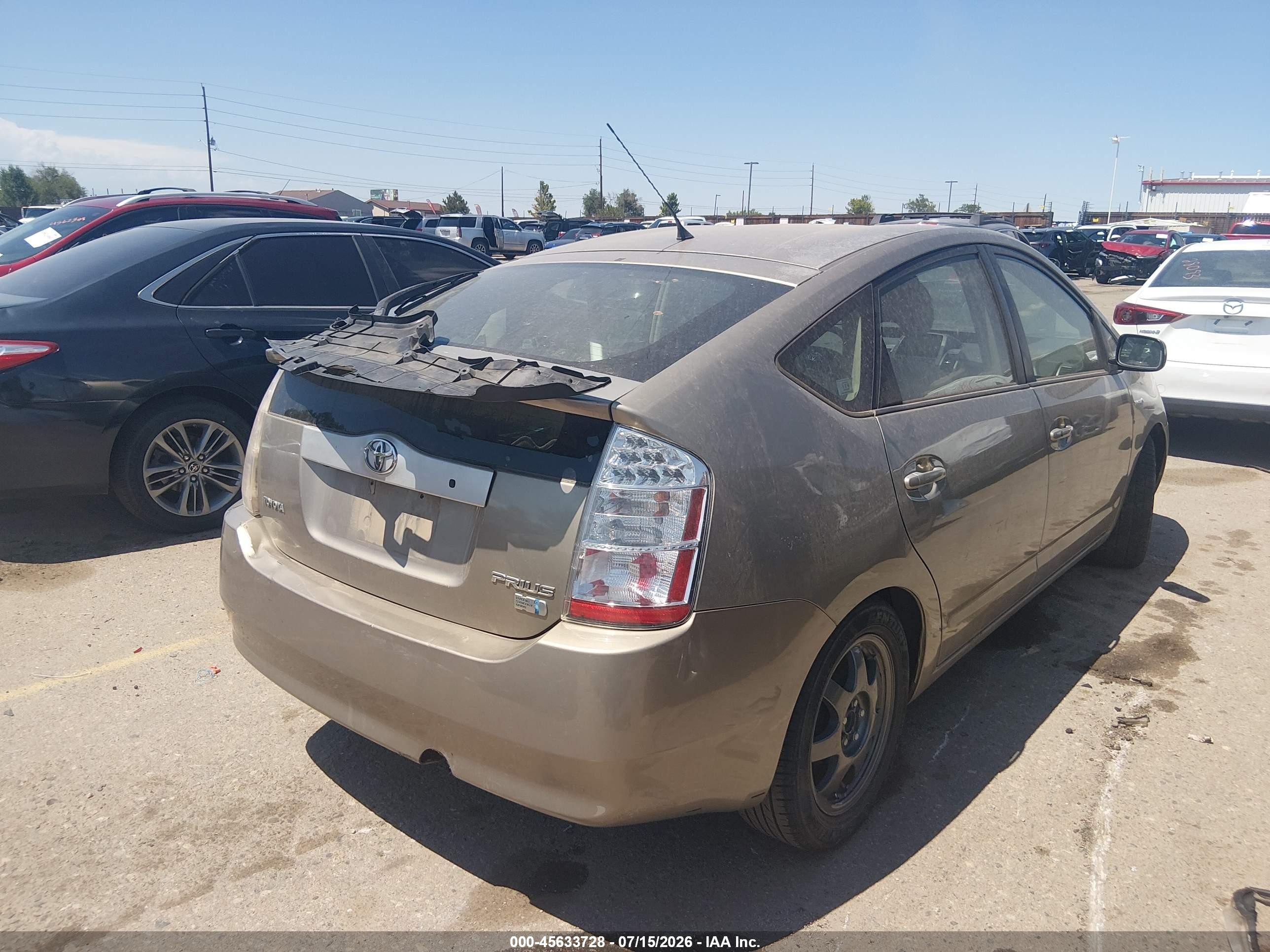 2008 Toyota Prius Touring Gold vin: JTDKB20U083371638