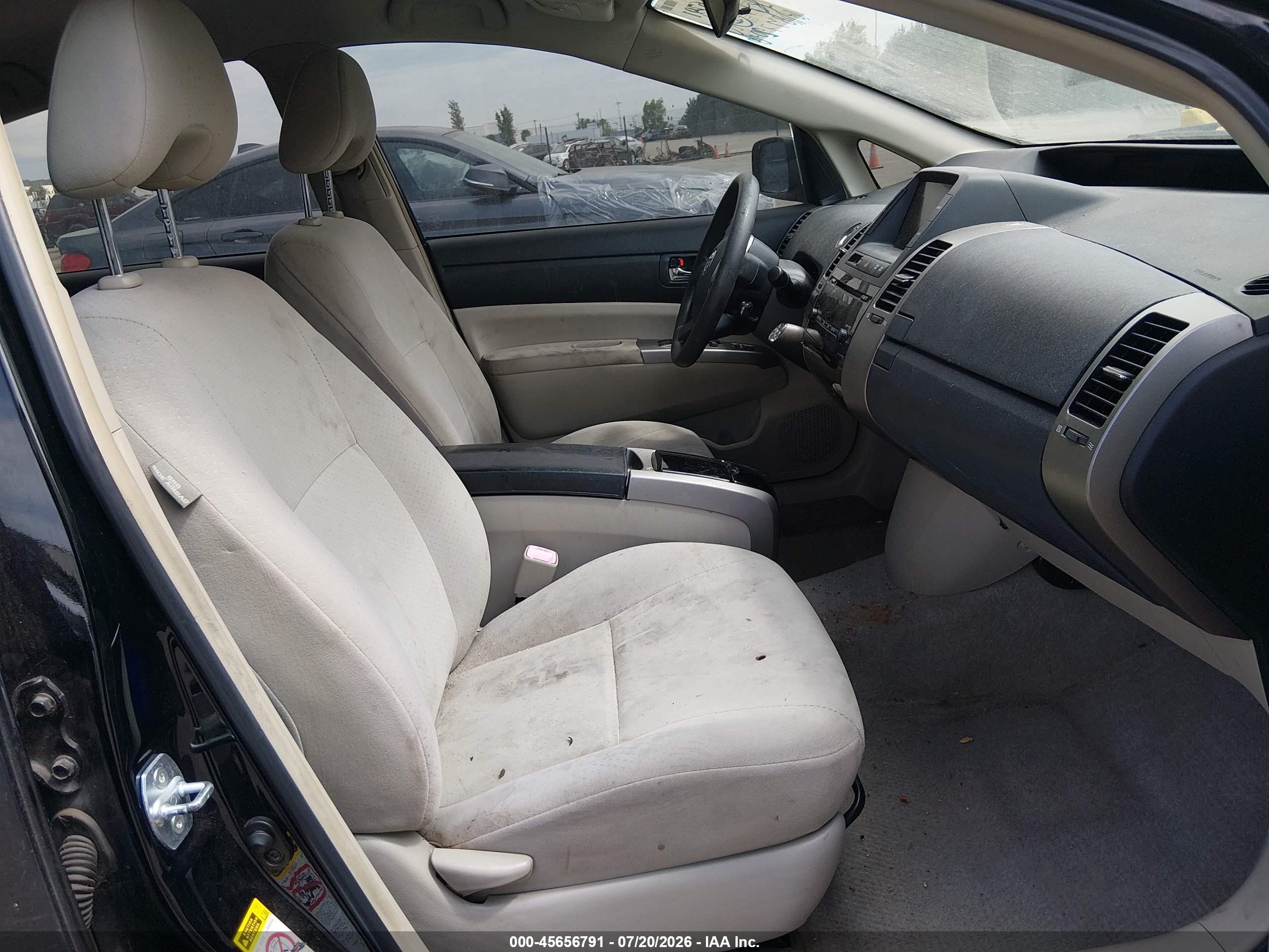 2008 Toyota Prius   Black vin: JTDKB20U083394935