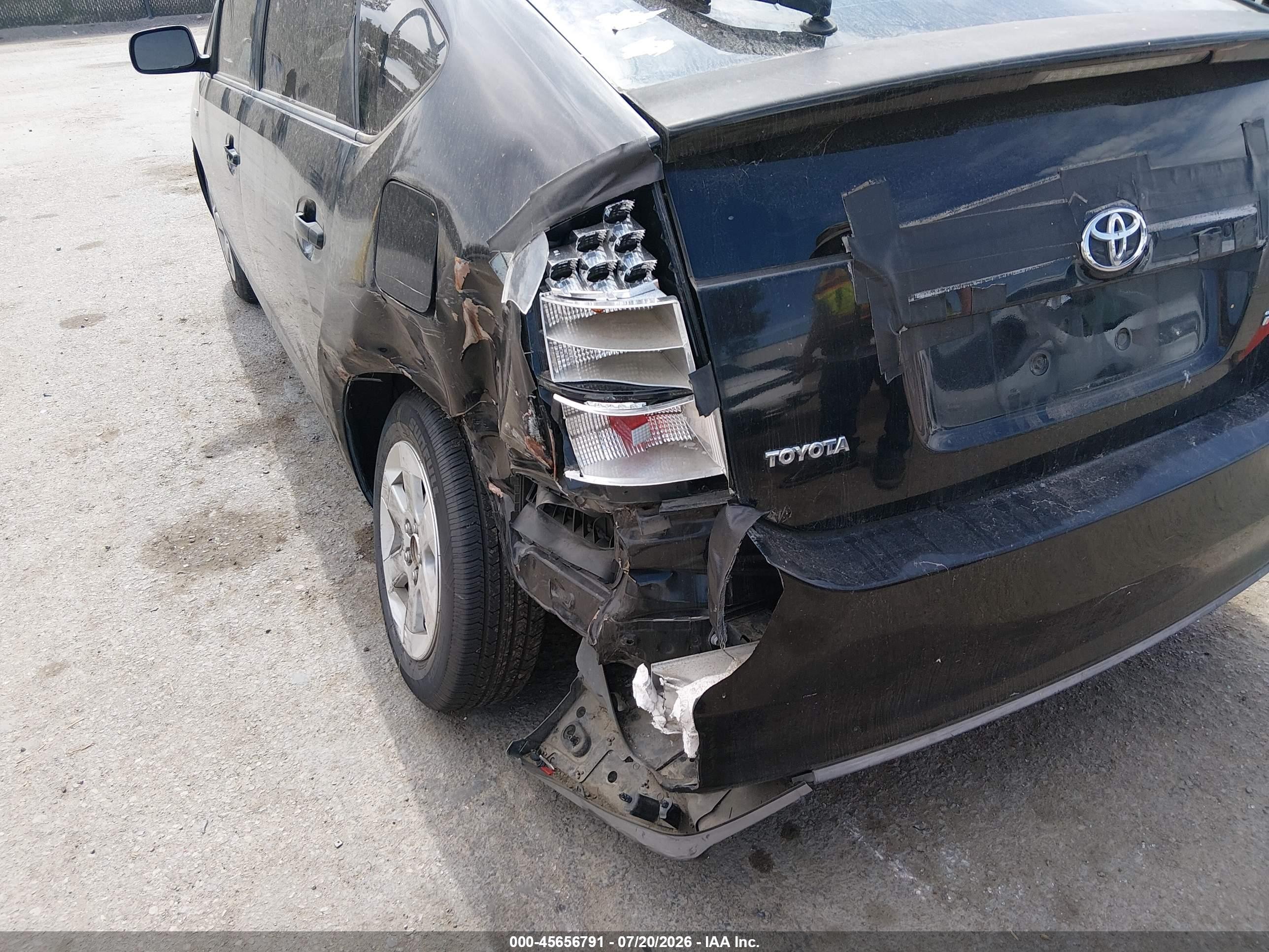 2008 Toyota Prius   Black vin: JTDKB20U083394935
