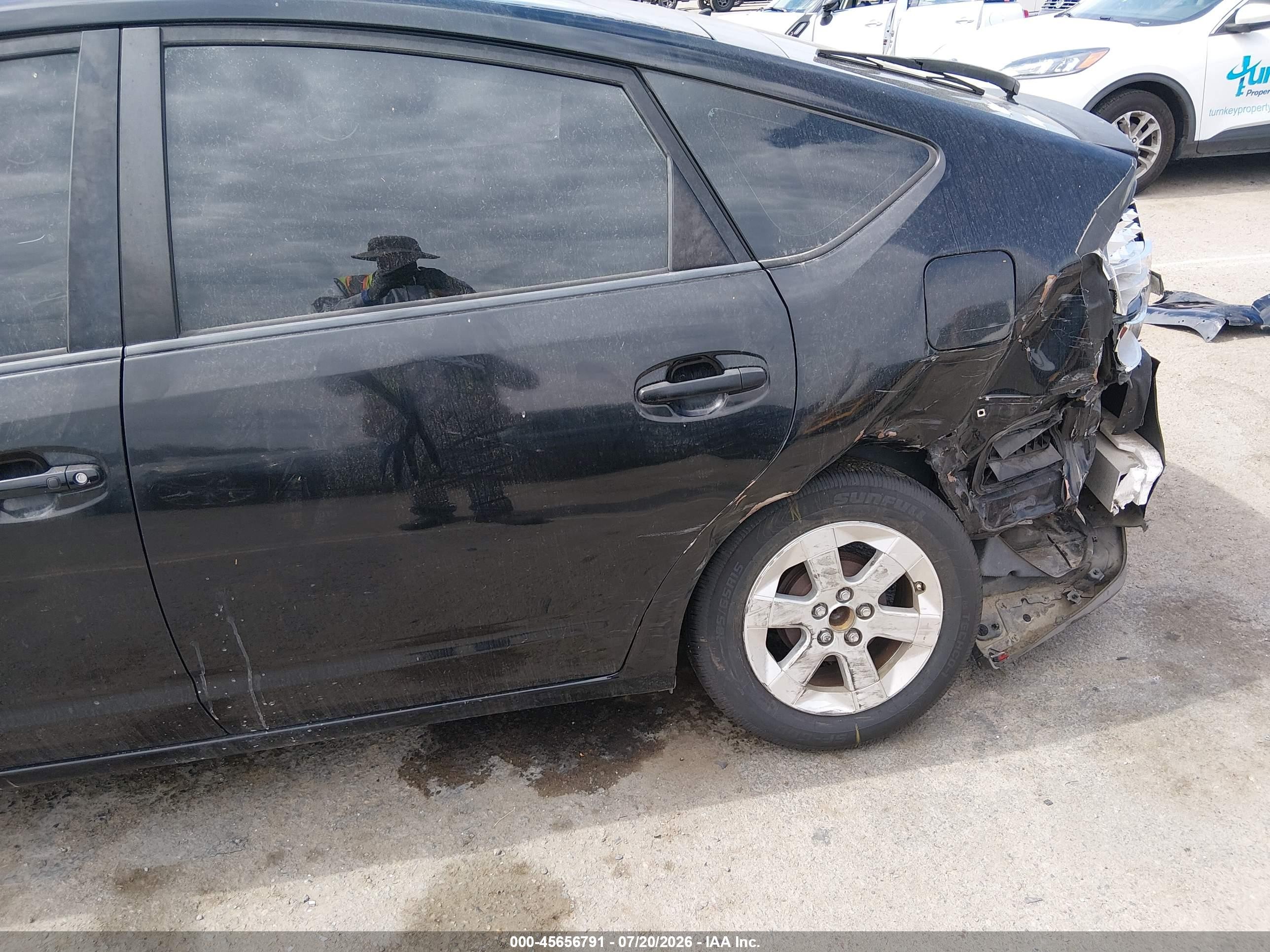 2008 Toyota Prius   Black vin: JTDKB20U083394935