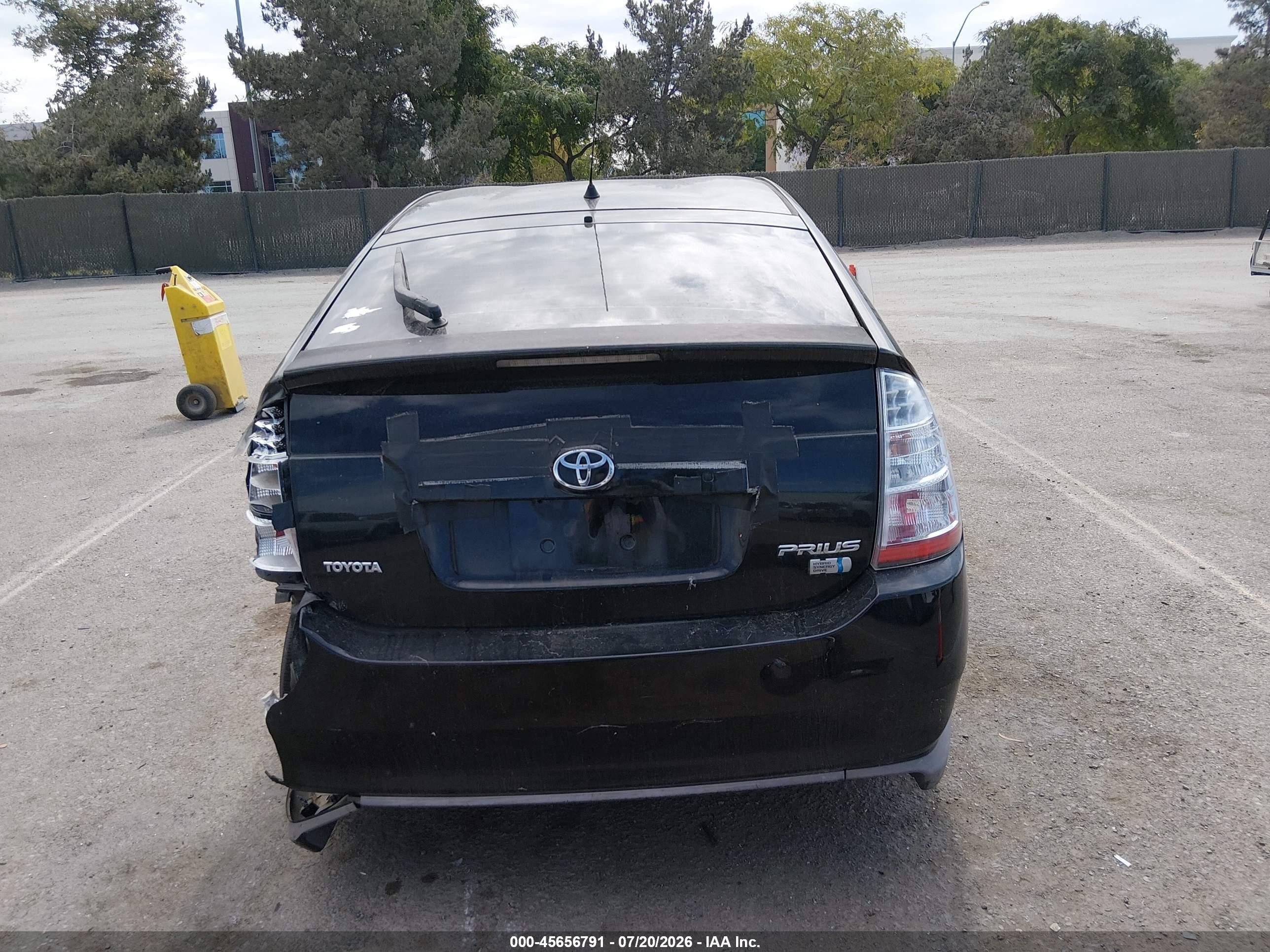 2008 Toyota Prius   Black vin: JTDKB20U083394935