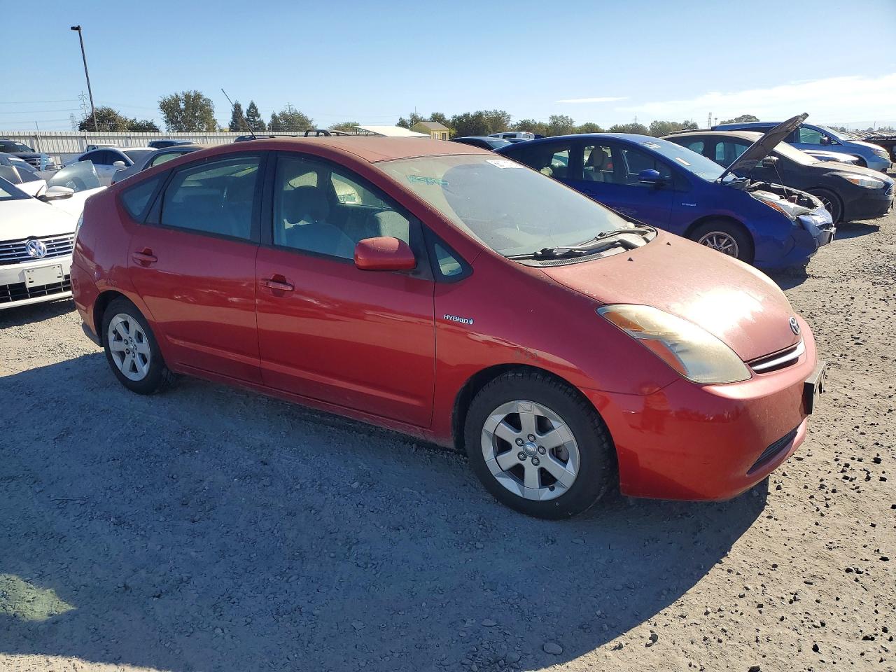 2008 Toyota Prius Base Red vin: JTDKB20U083398189