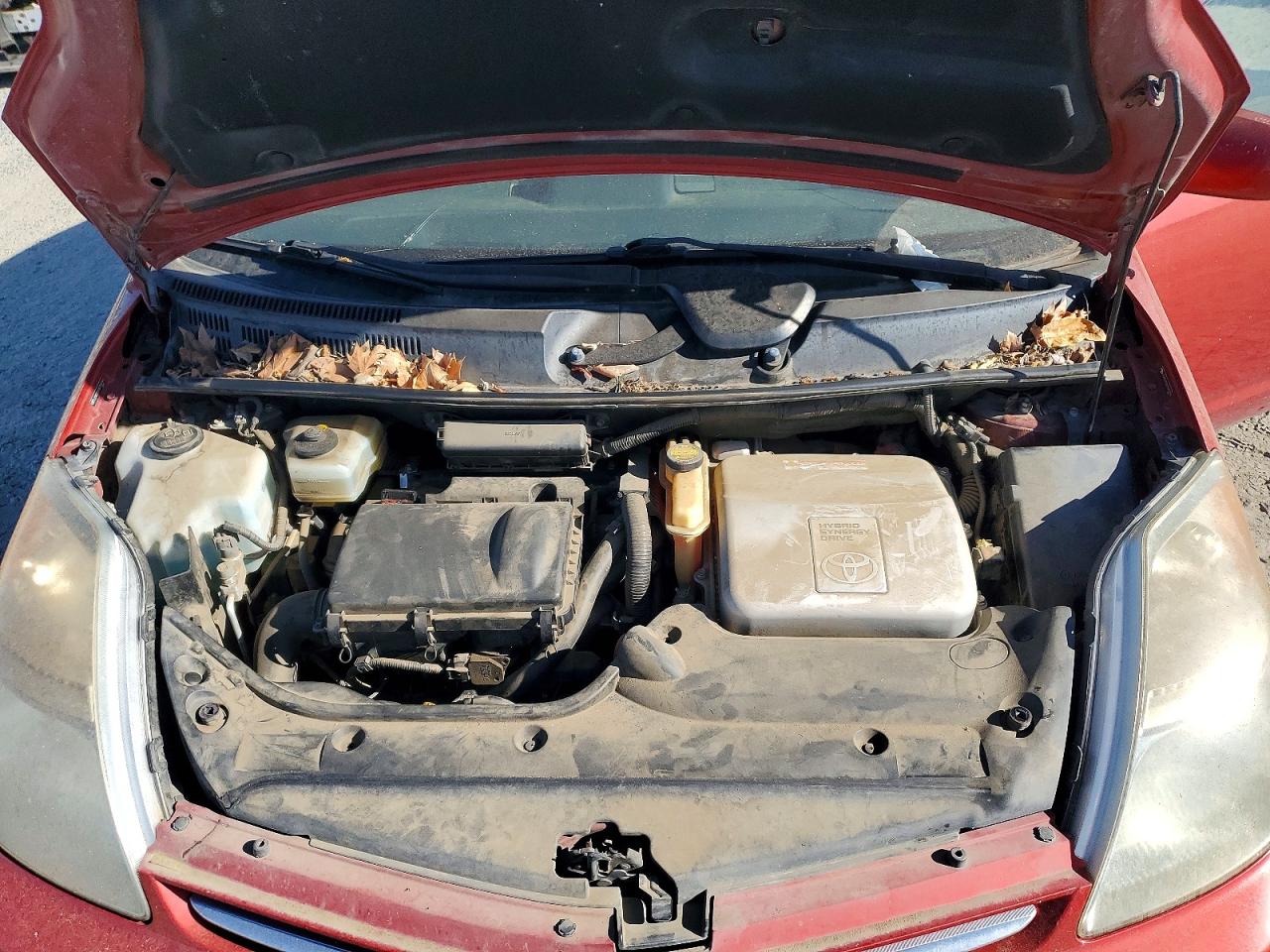 2008 Toyota Prius Base Red vin: JTDKB20U083398189