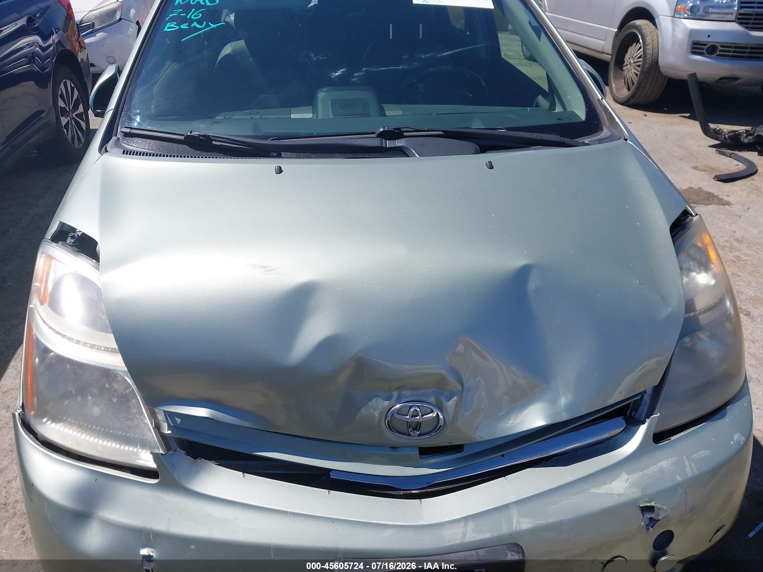2008 Toyota Prius   Green vin: JTDKB20U083398676